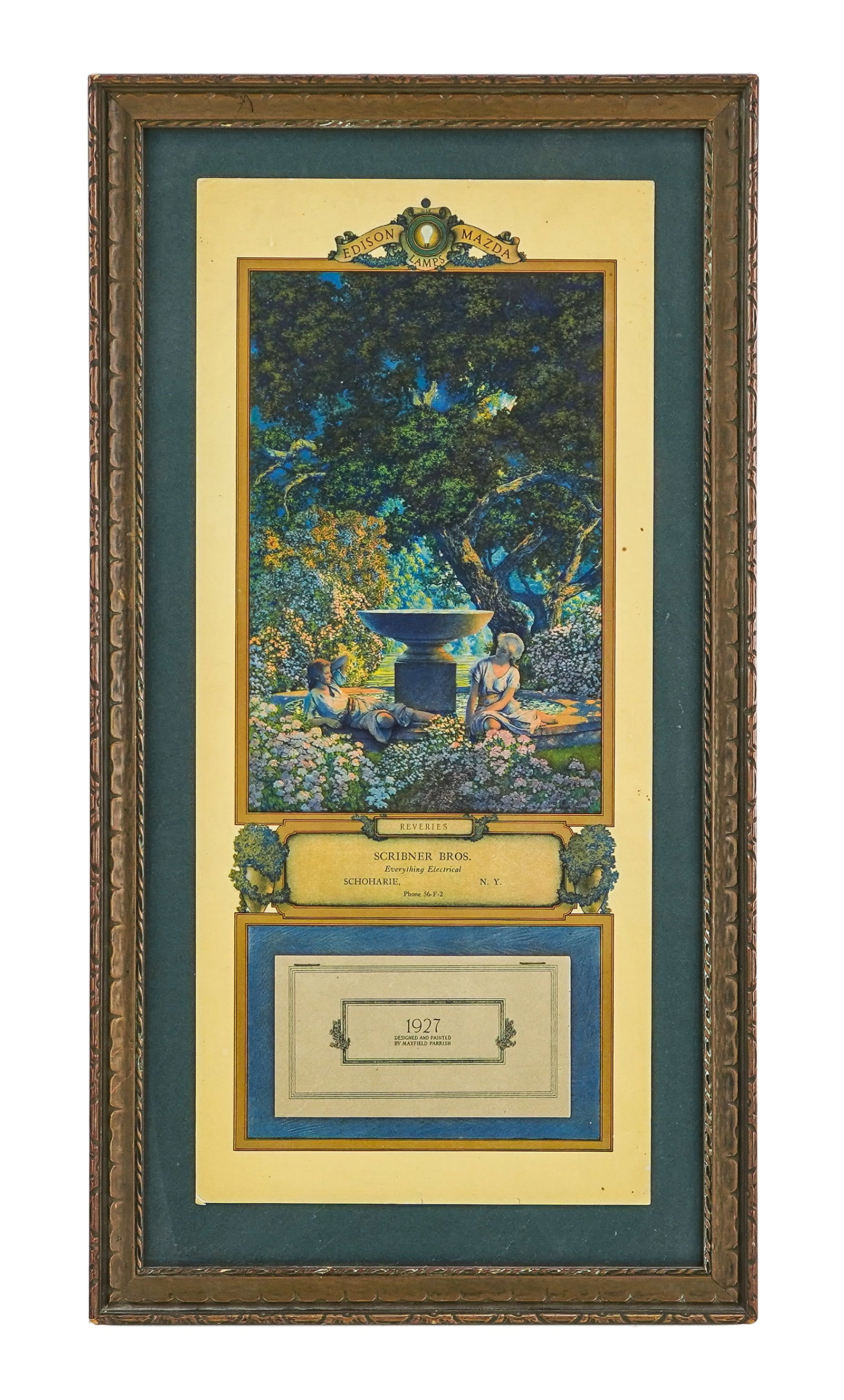 Maxfield Parrish (AM 1870-1966) 1927 Edison Mazda Calendar (1 of 3)