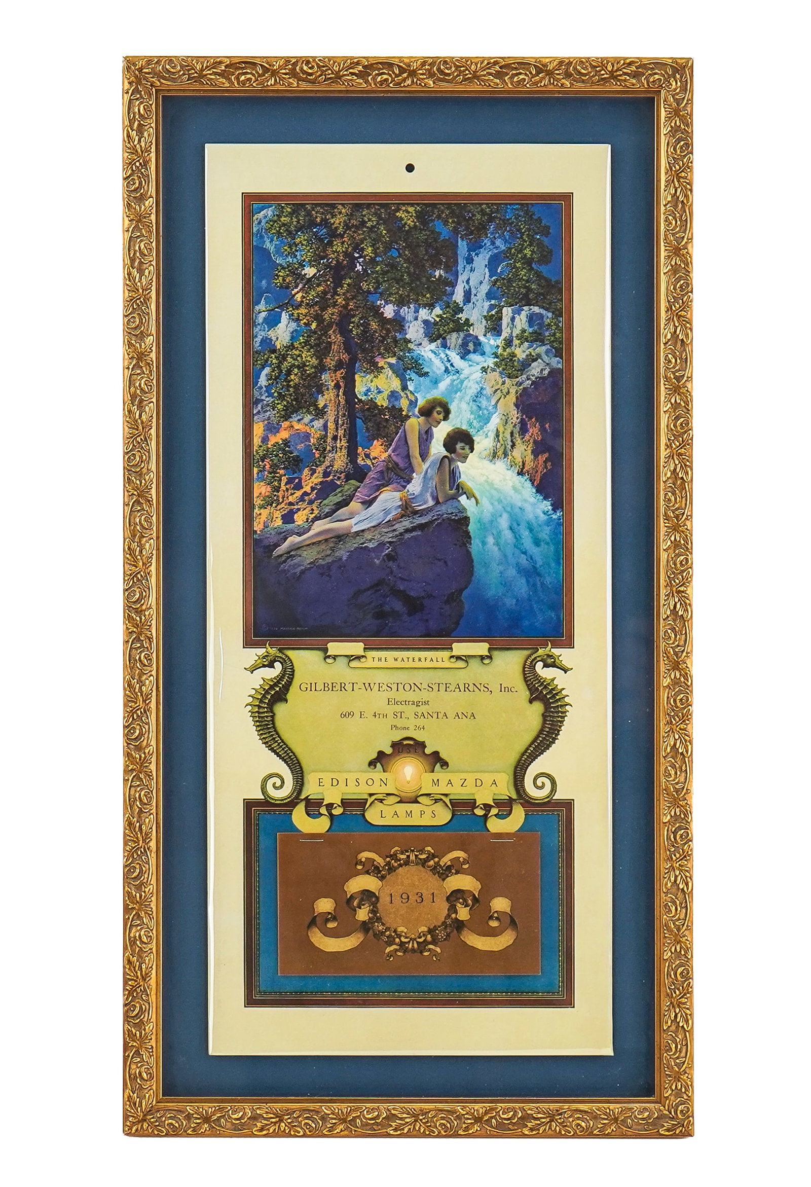 Maxfield Parrish (AM 1870-1966) 1931 Edison Mazda Calendar (1 of 3)