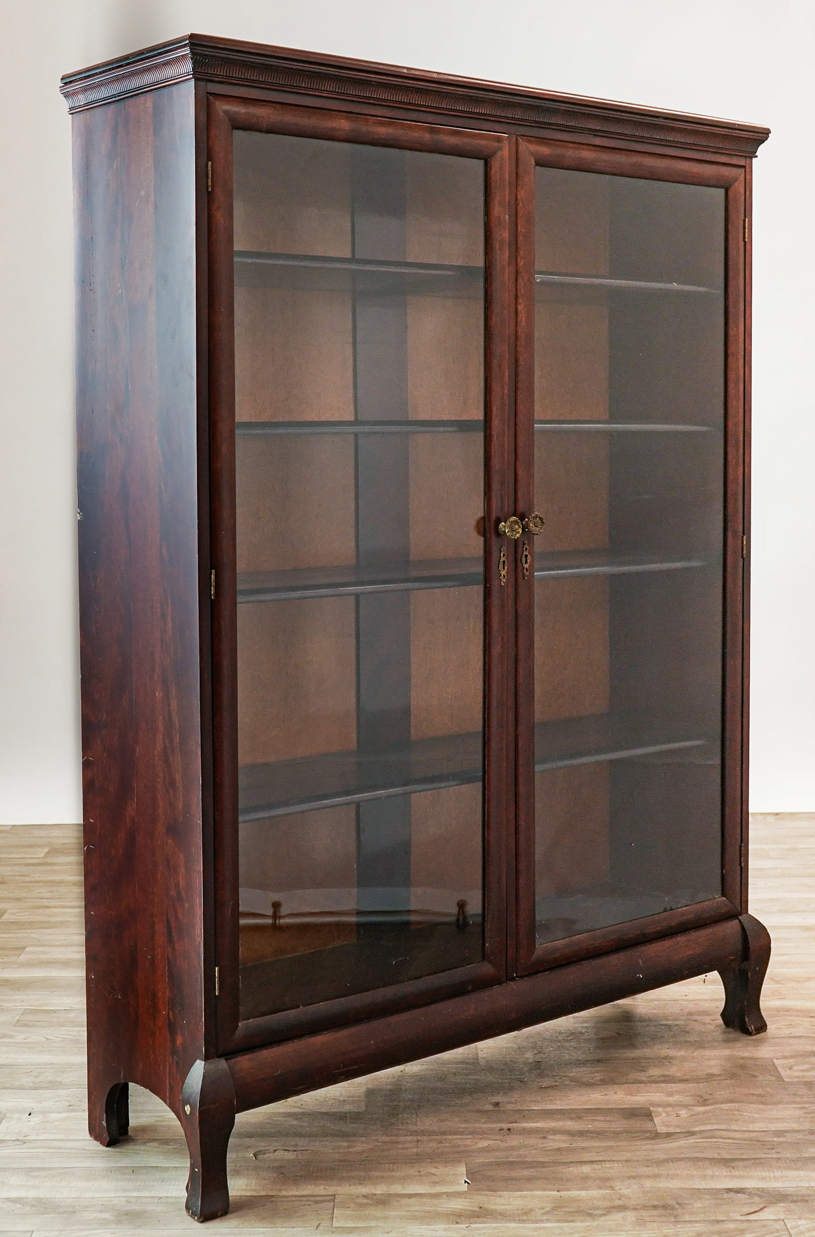 Early 20th c Double Door Bookcase - 2