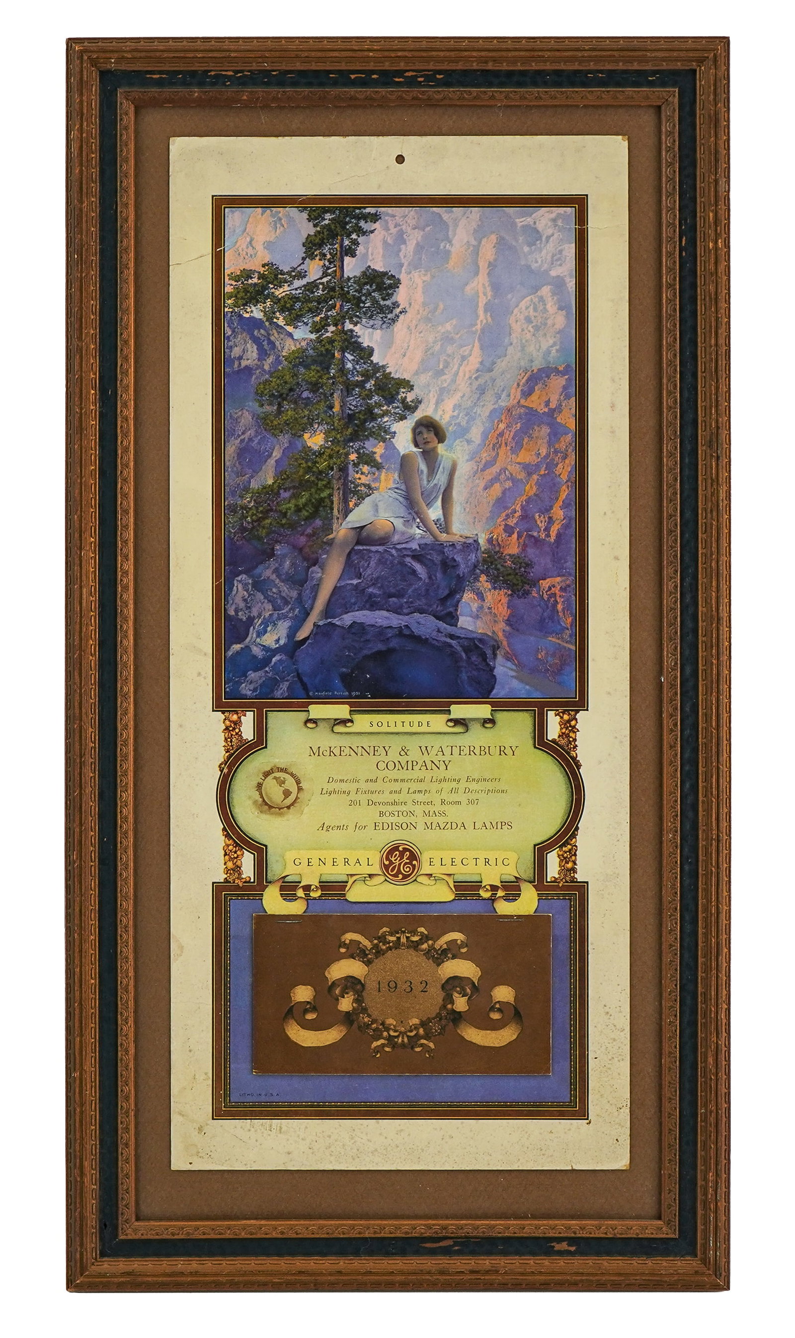 Maxfield Parrish (AM 1870-1966) 1932 Edison Mazda Calendar (1 of 3)