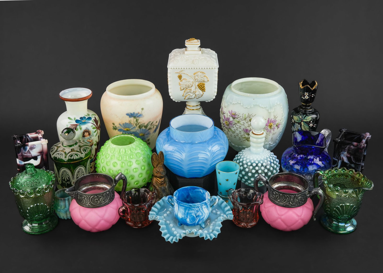 Victorian Glass Tableware and Decorative Items - 2