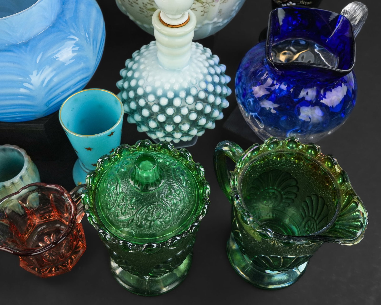 Victorian Glass Tableware and Decorative Items - 6