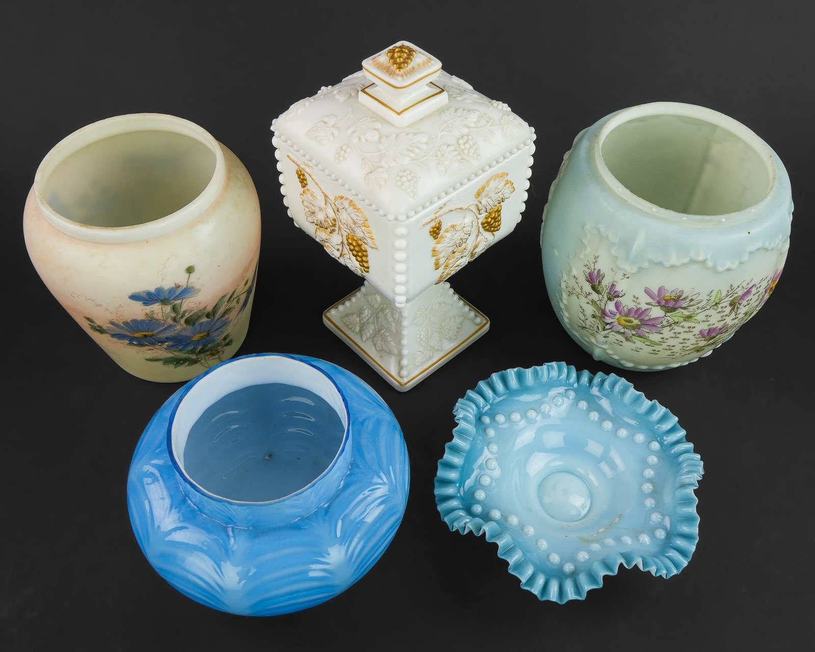 Victorian Glass Tableware and Decorative Items - 7