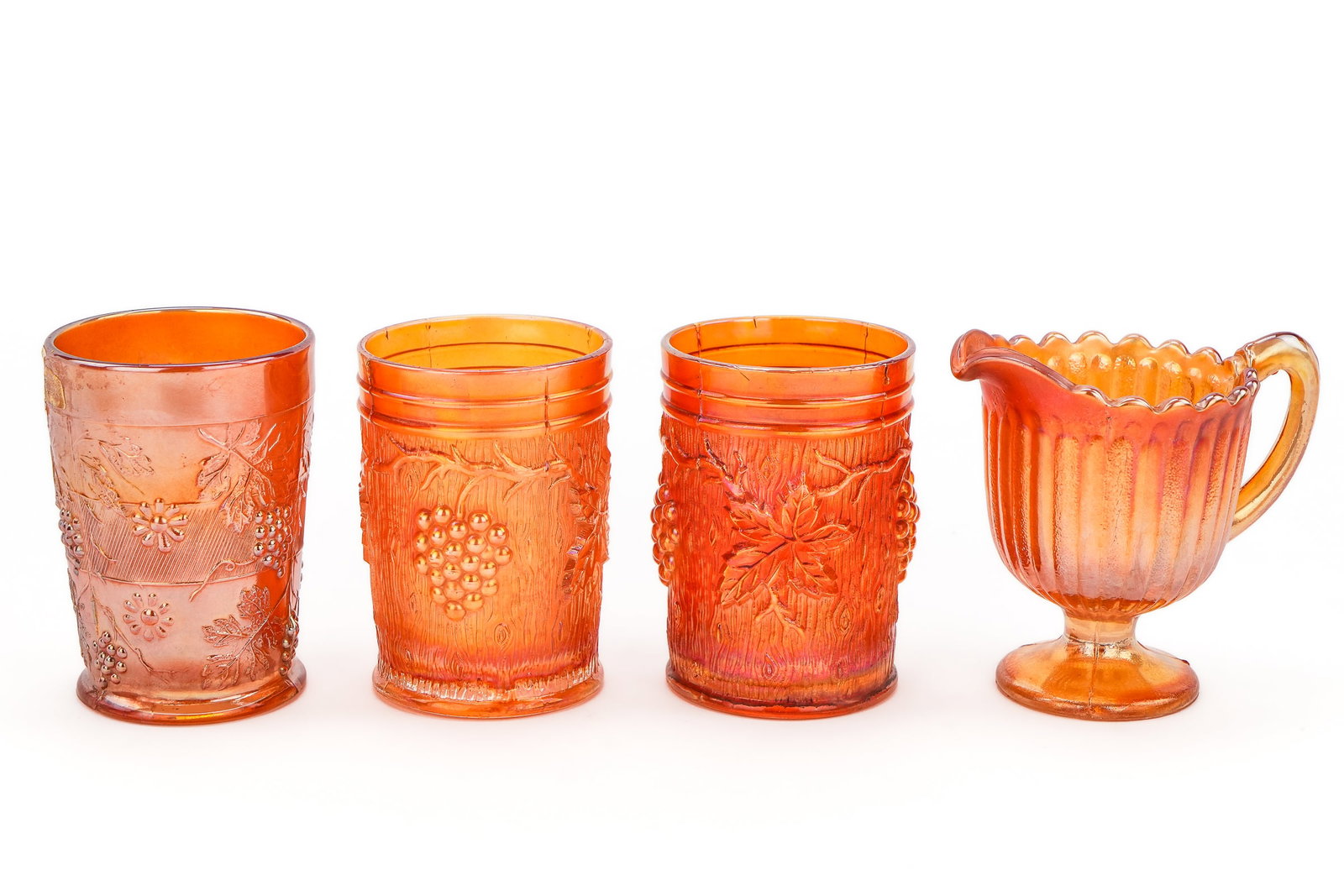 Marigold Carnival Glass Tableware - 5