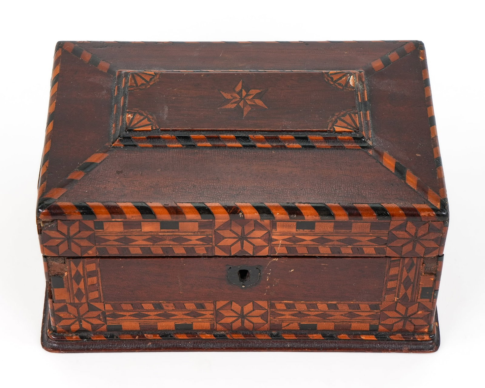 19th c Fine Inlaid Small Box - 3