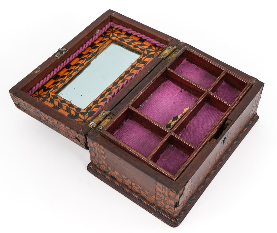 19th c Fine Inlaid Small Box - 7