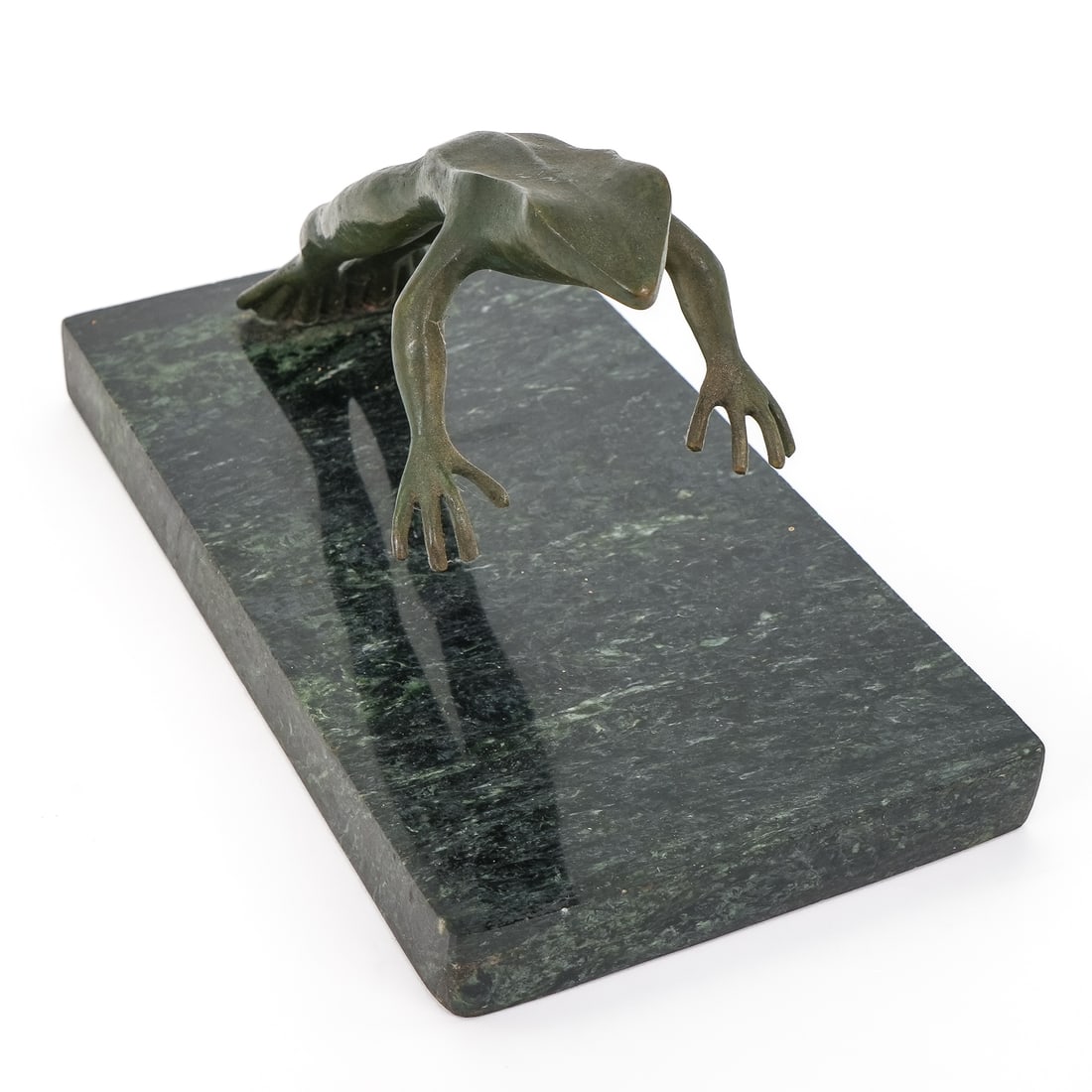 Art Deco Style Leaping Frog Bronze - 4