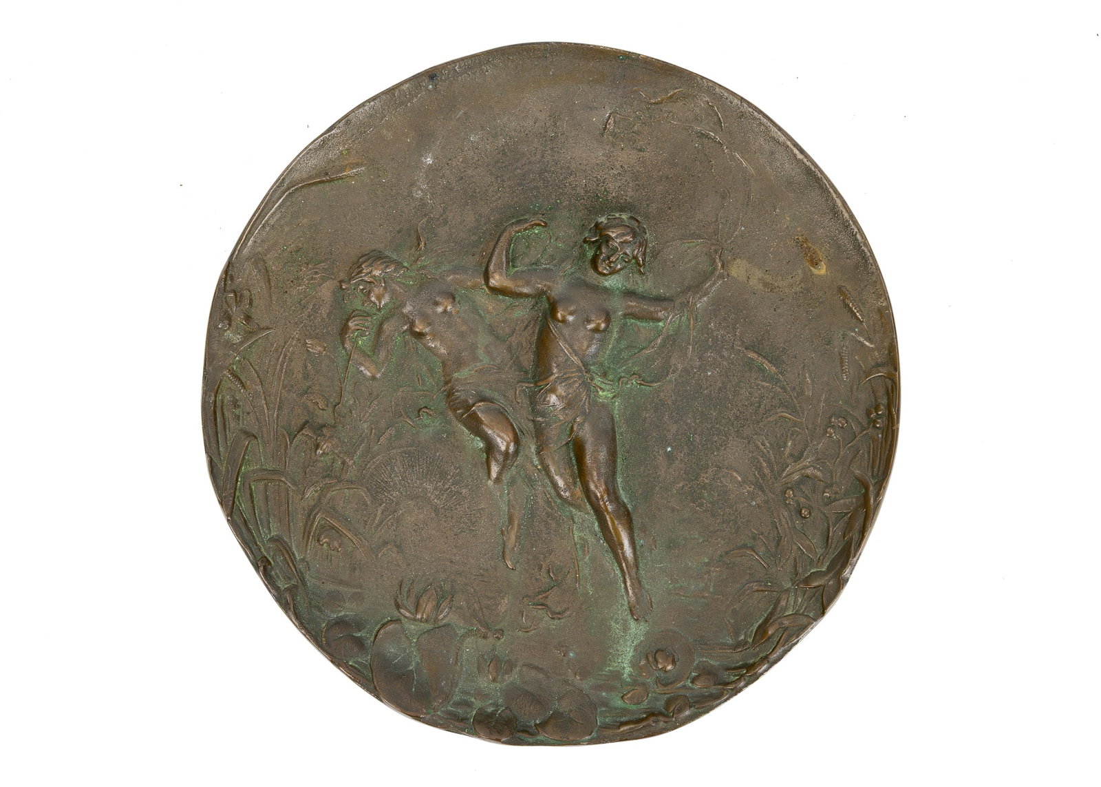 Three Ca 1900 Bronze Plaques - 3
