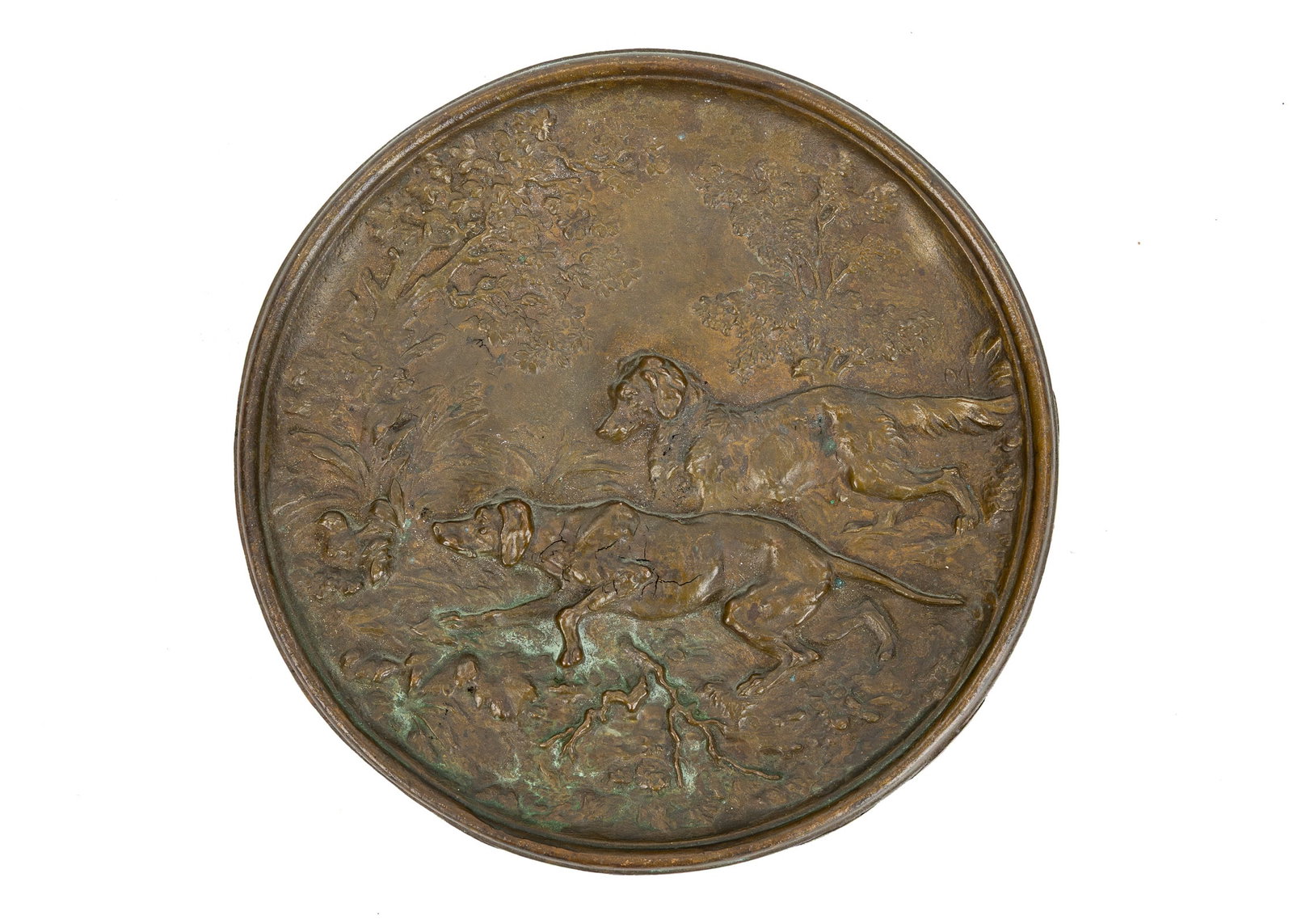 Three Ca 1900 Bronze Plaques - 4