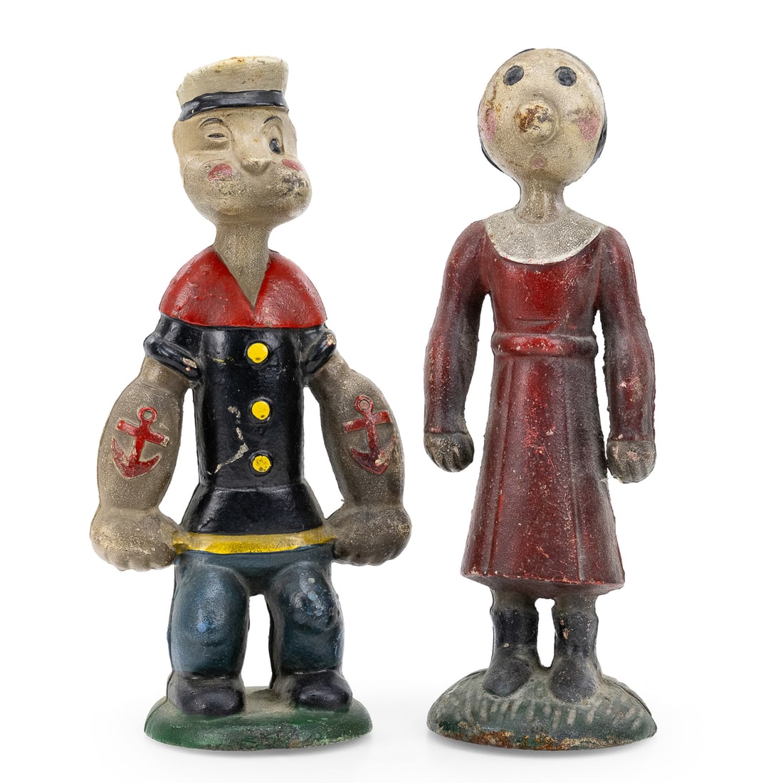 Cast Iron Popeye and Olive Oyl Banks (1 of 9)