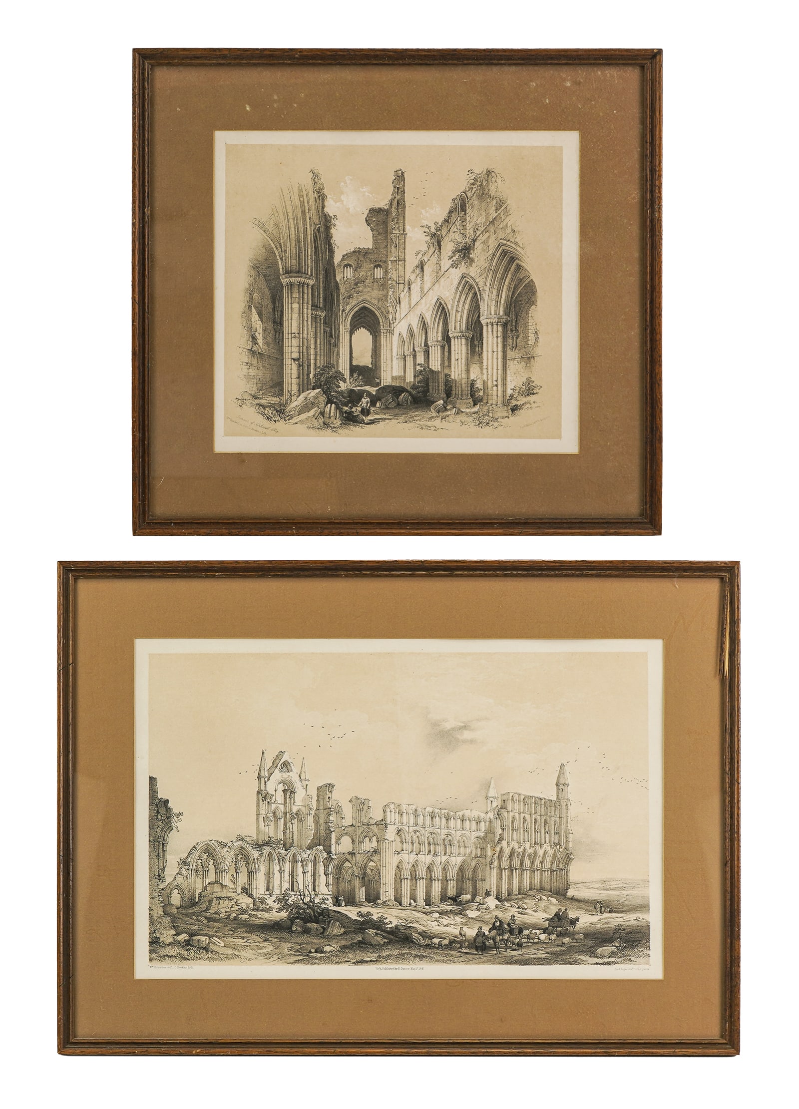 Two 19th c Architectural Lithographs (1 of 3)