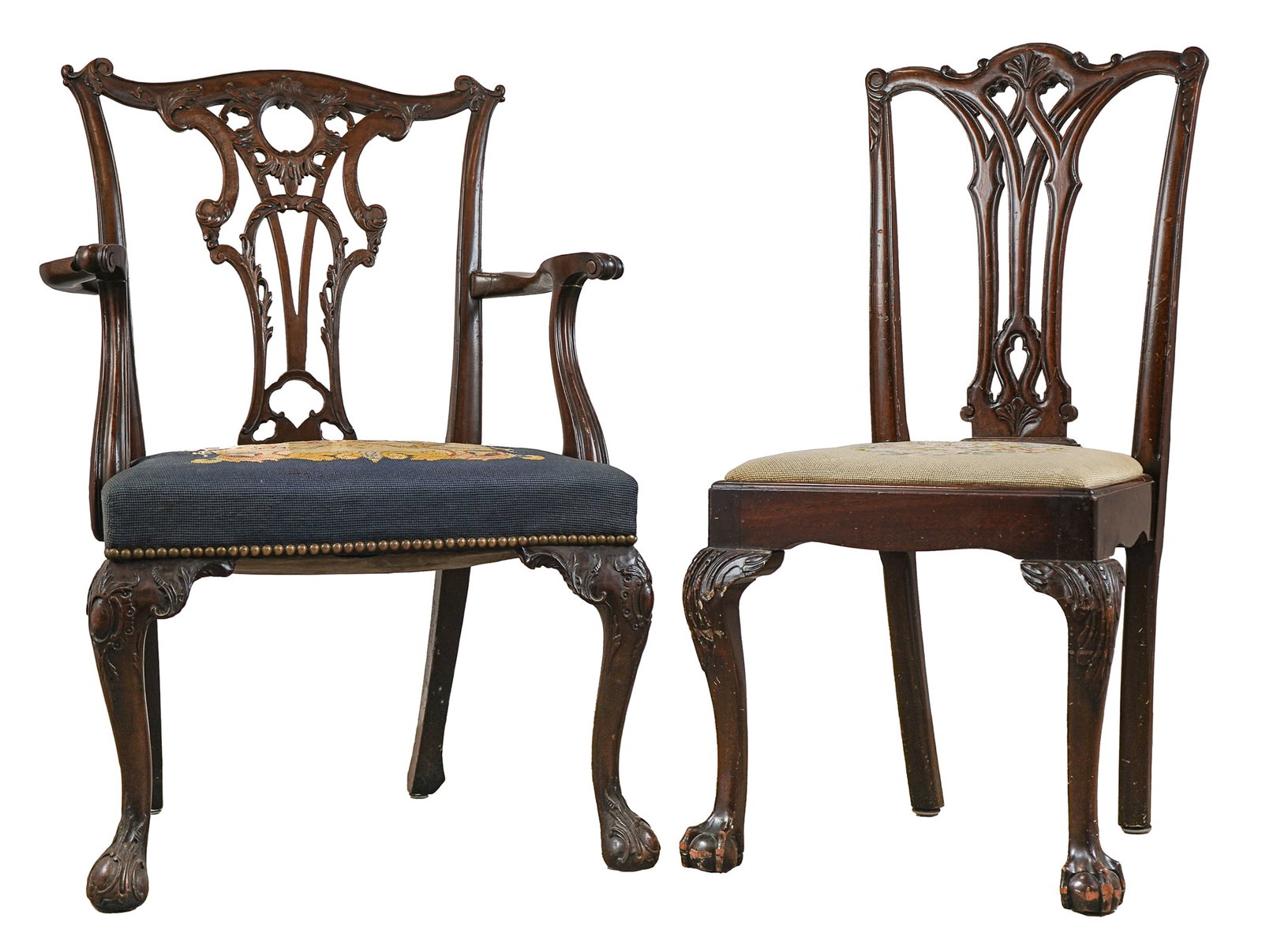 2 Chippendale style chairs (1 of 1)