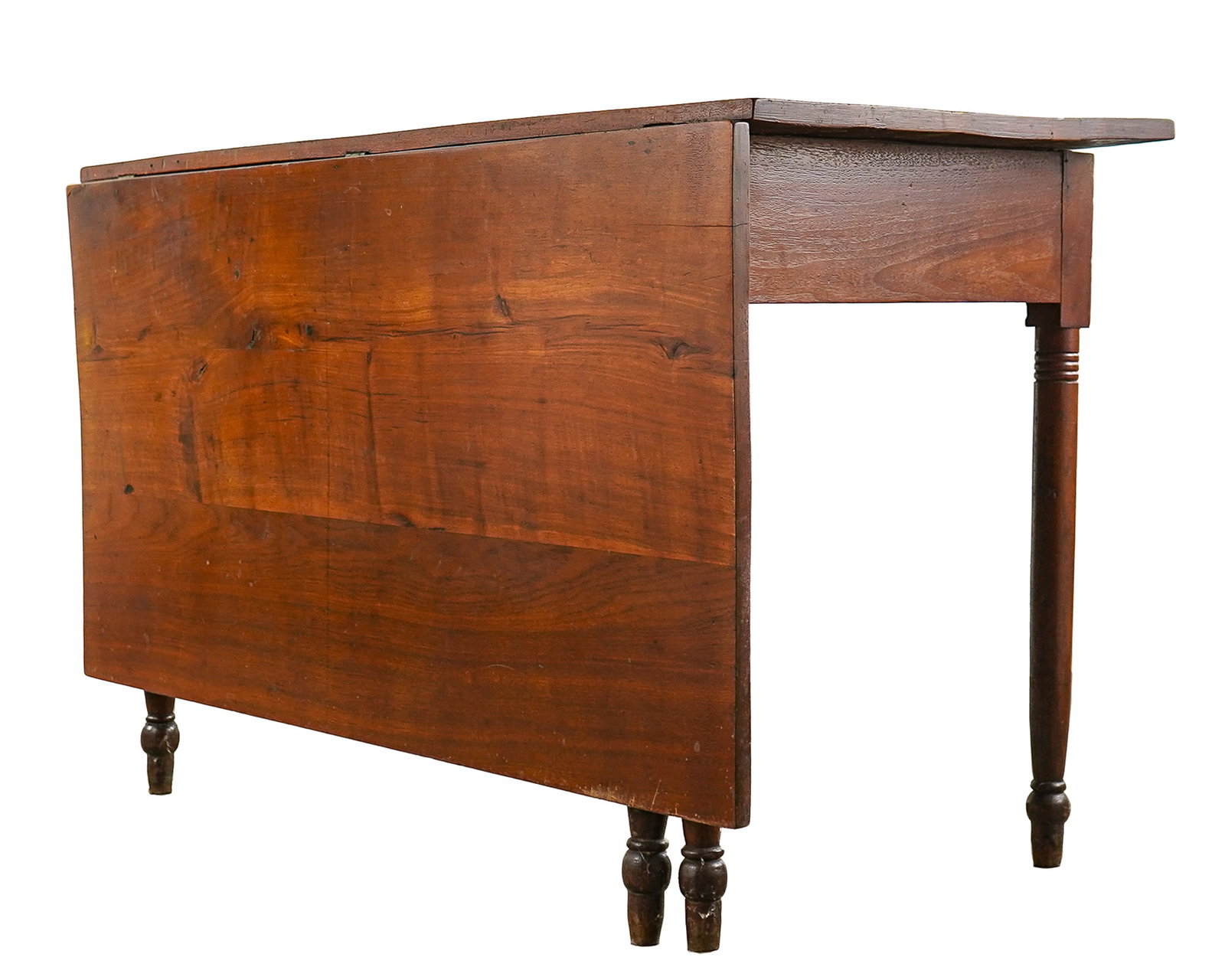 Sheraton Walnut 5 Leg Single Drop Leaf Table