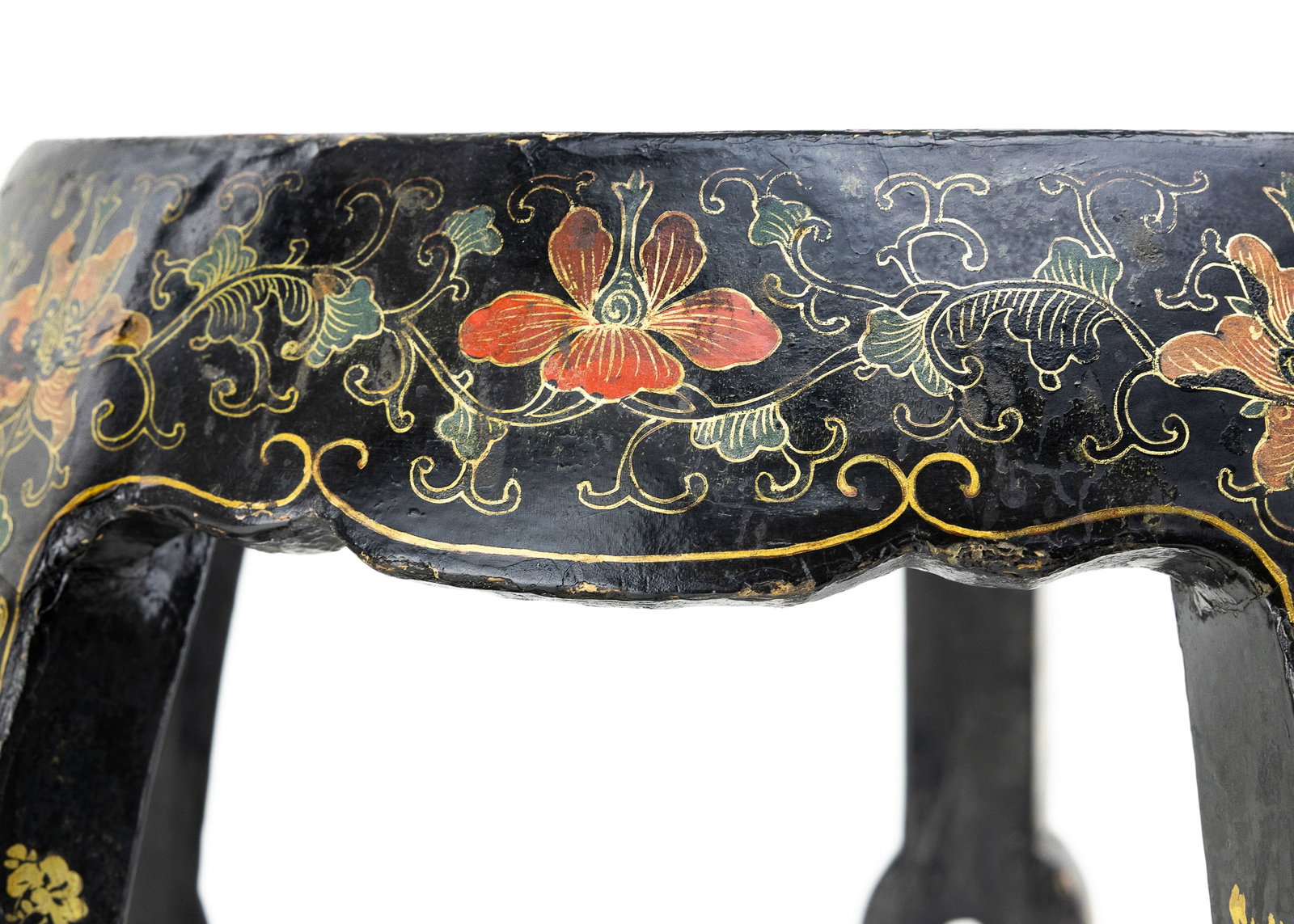 Japanese Lacquered Side Table - 6
