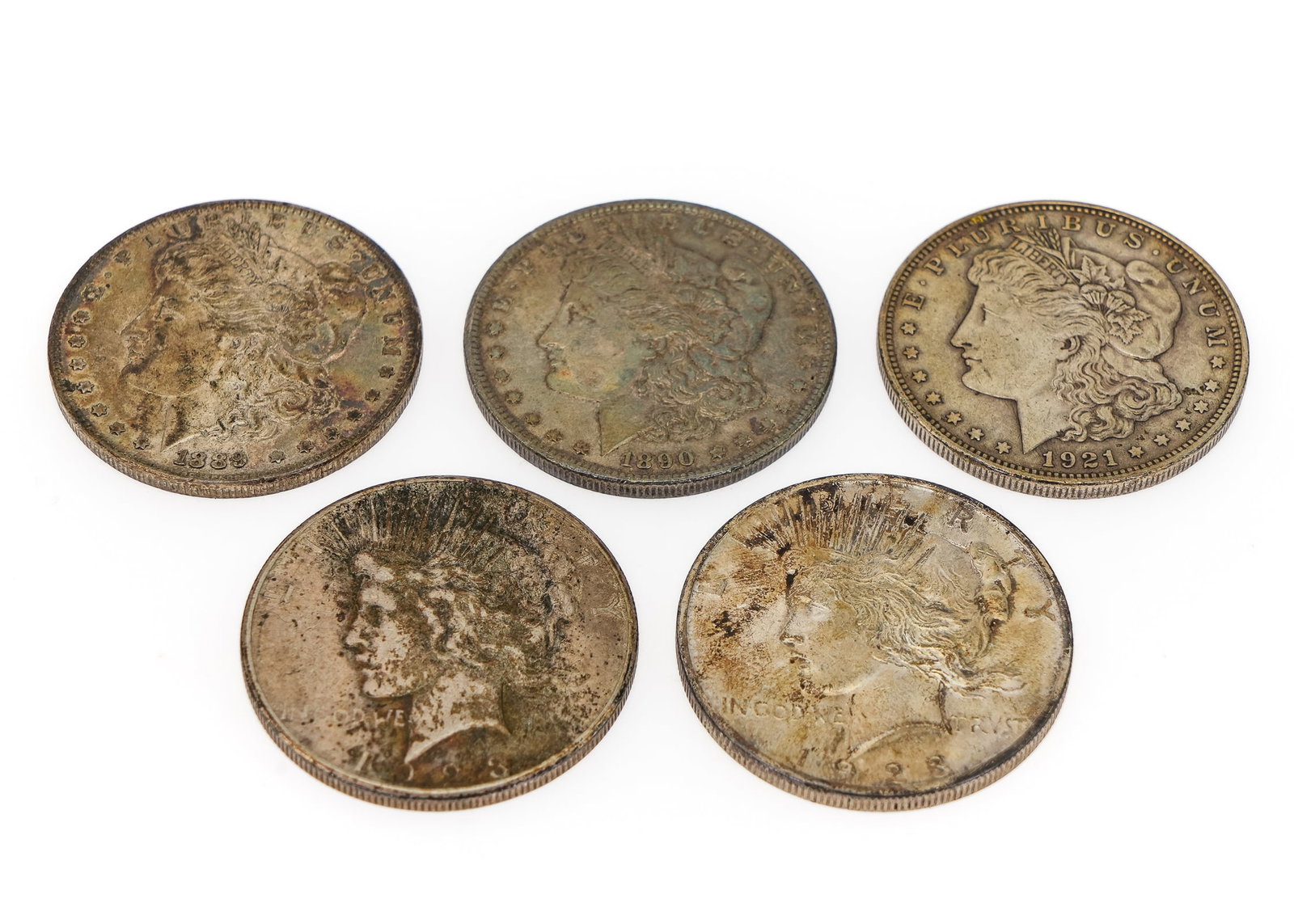 5 US Silver Dollars - 3