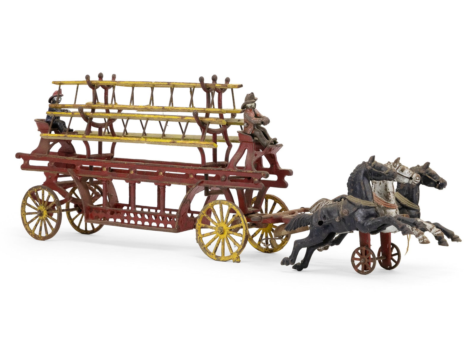 Vintage Cast Iron Hook & Ladder Fire Engine (1 of 8)