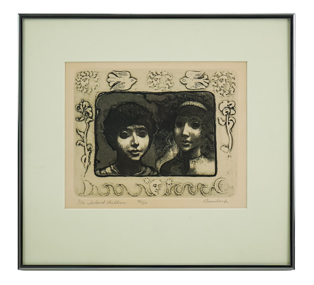 2 Aquatints by David Bumbeck(VT 1940) - 2