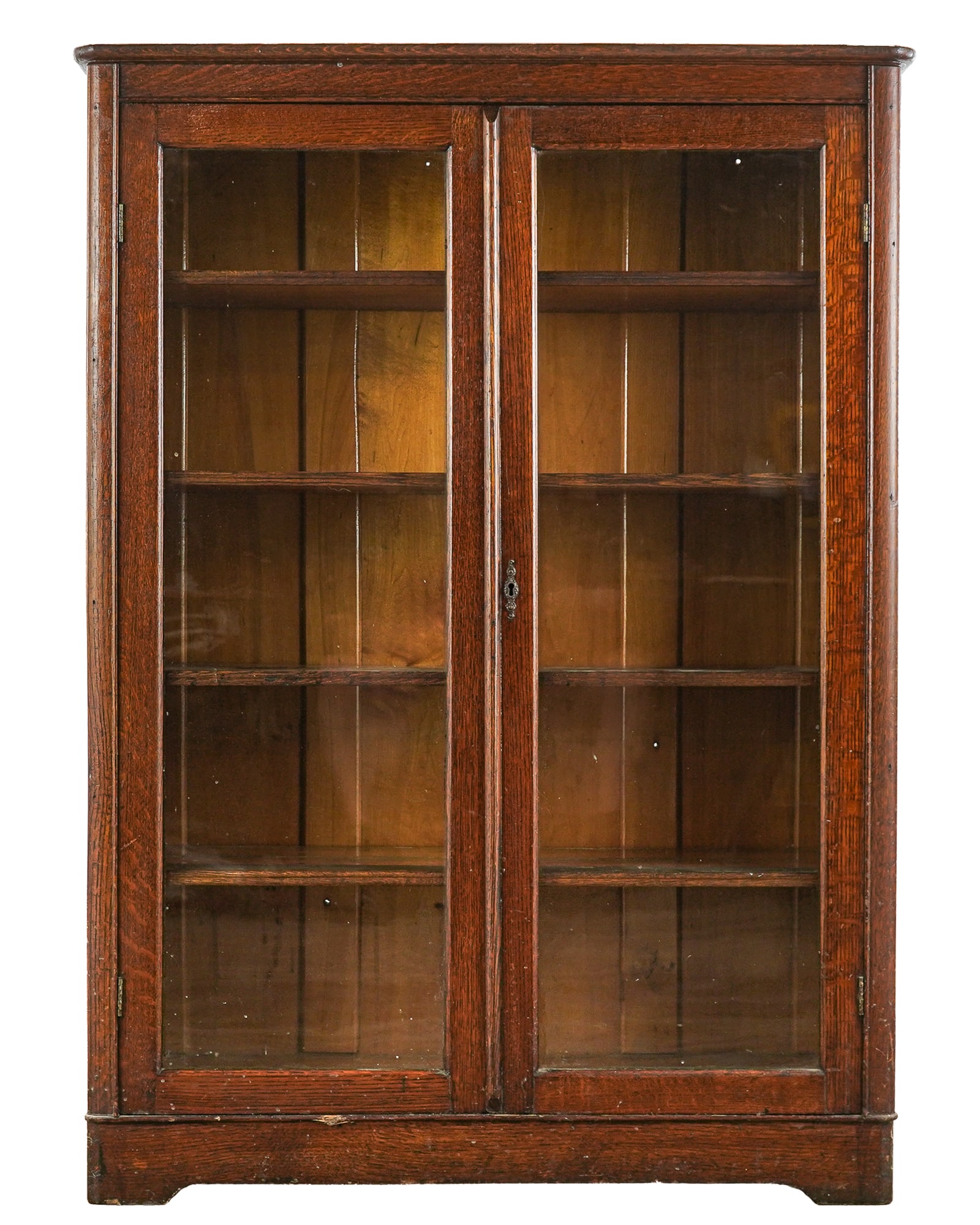 Oak 2 Door Bookcase (1 of 1)