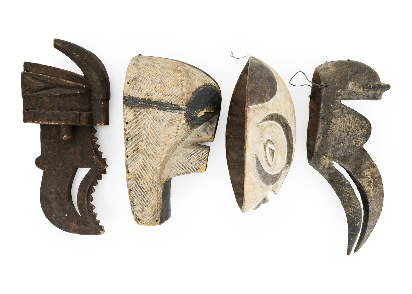 4 Mid 20th c Tribal Masks - 2