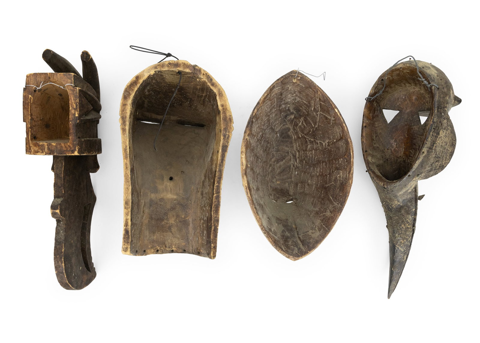 4 Mid 20th c Tribal Masks - 3