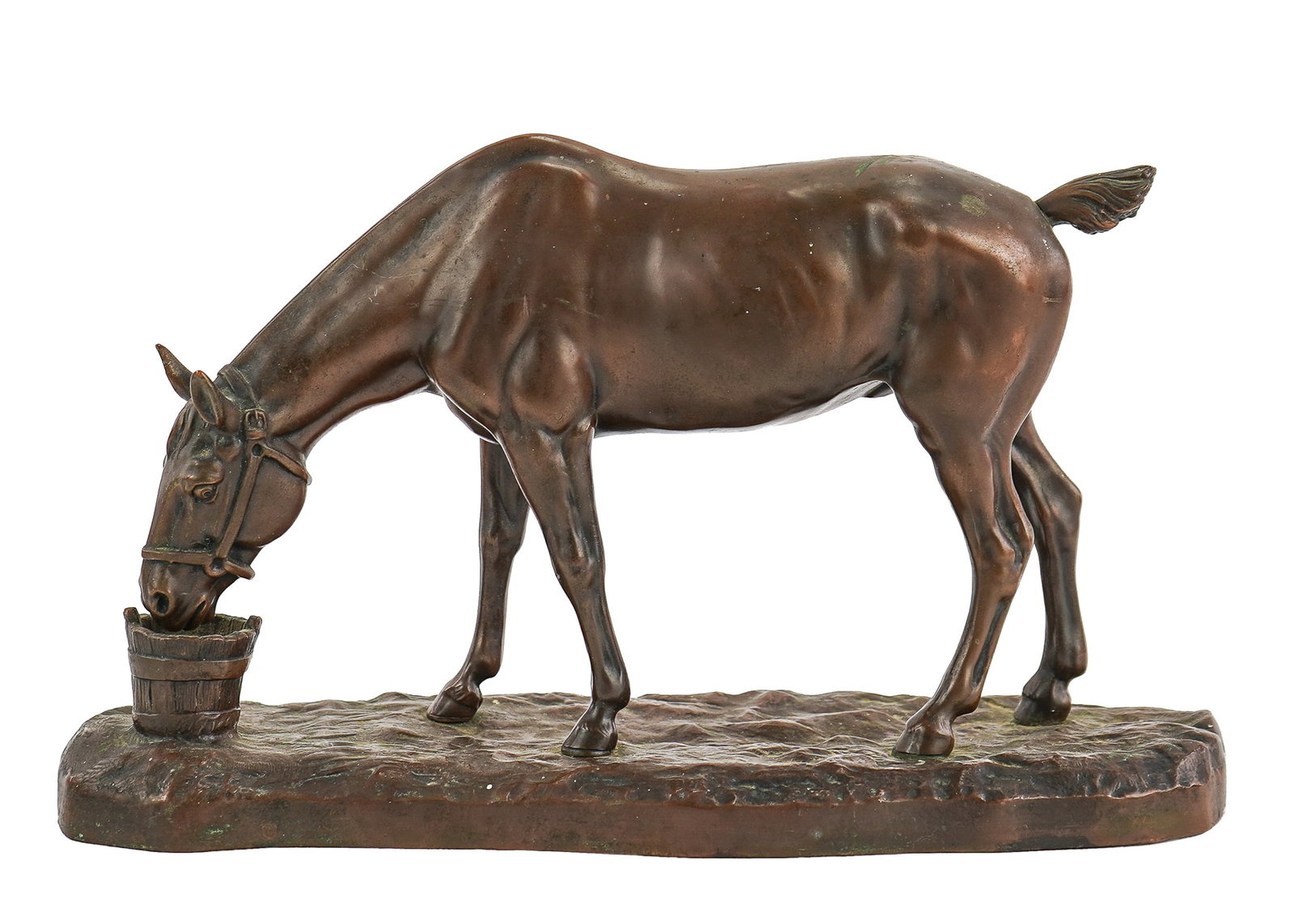 1920s Patinated Metal Horse Sculpture (1 of 1)
