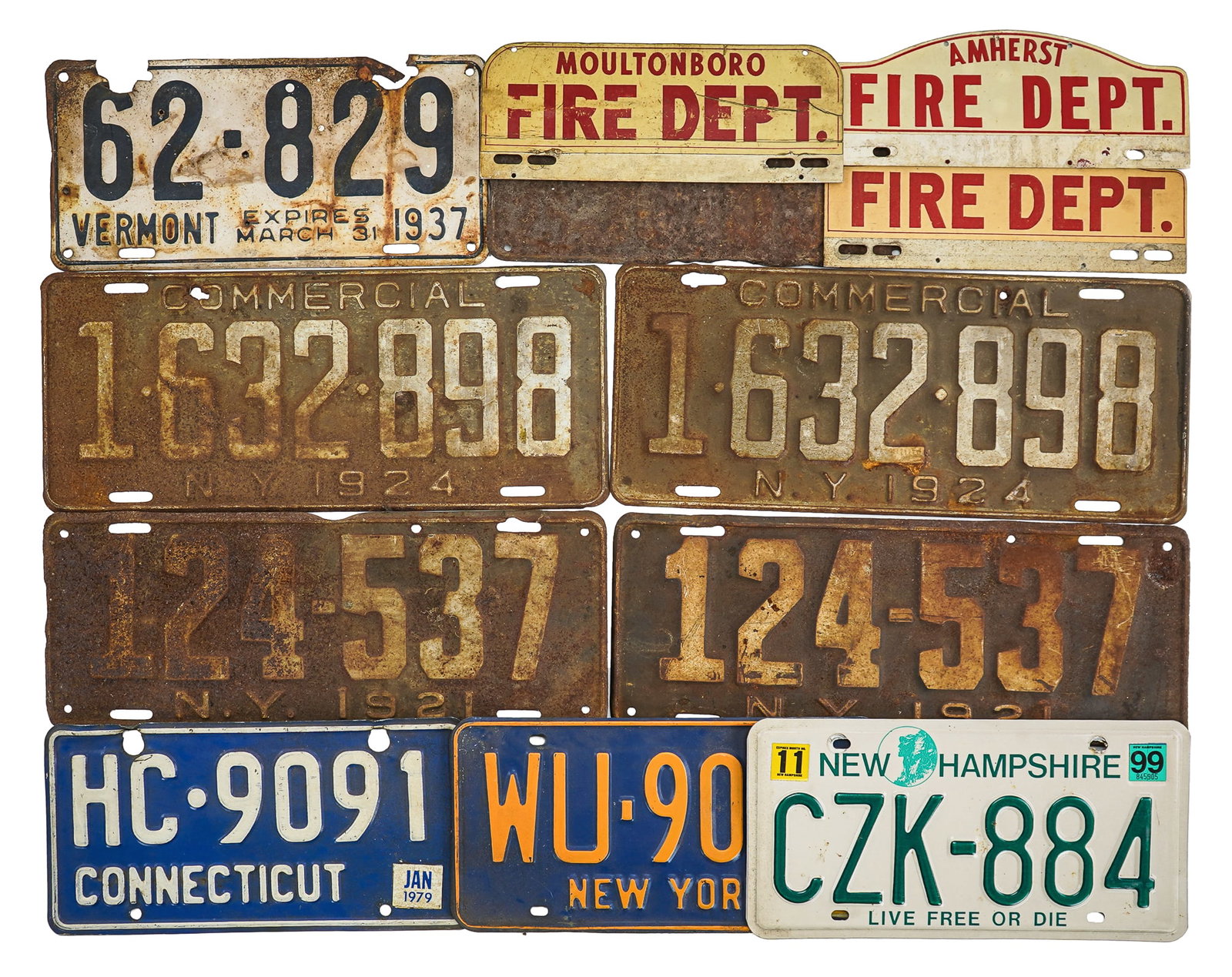 Vintage VT and New England License Plates (1 of 1)