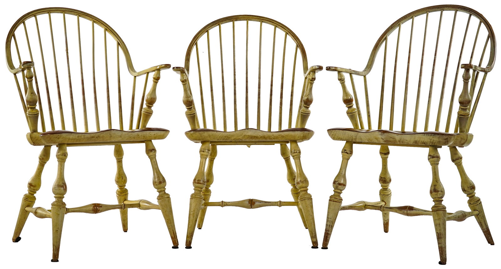 Six Custom Sack Back Windsor Armchairs - 3