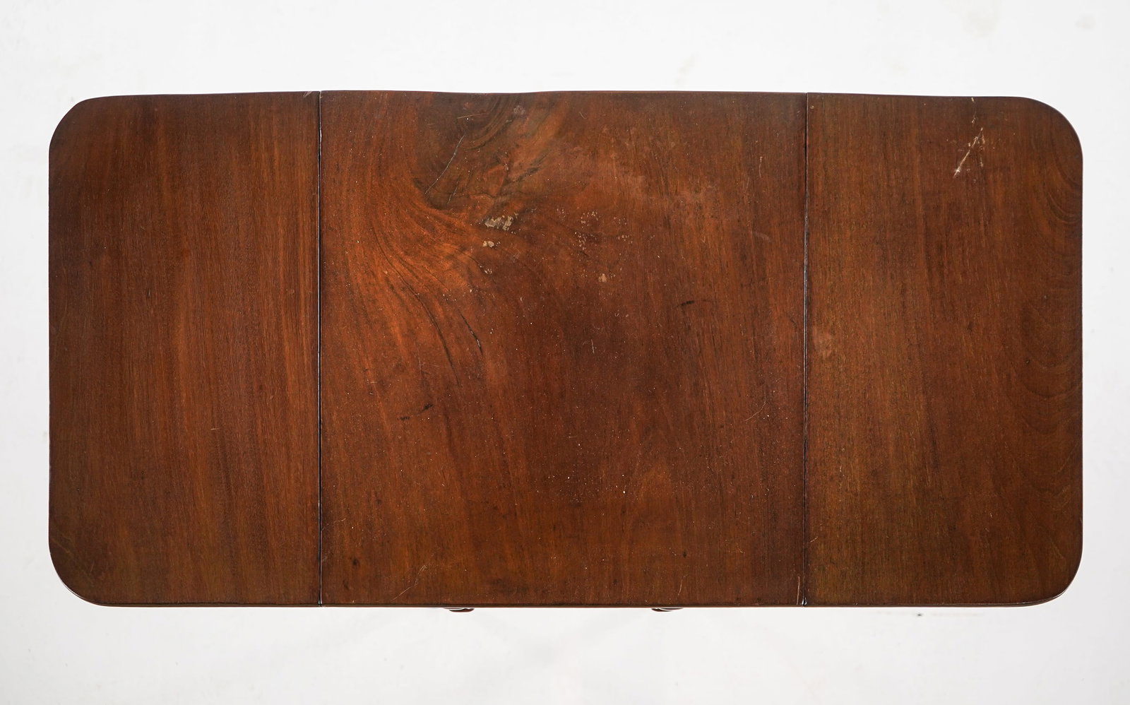 19th c Mahogany drop leaf work table - 5