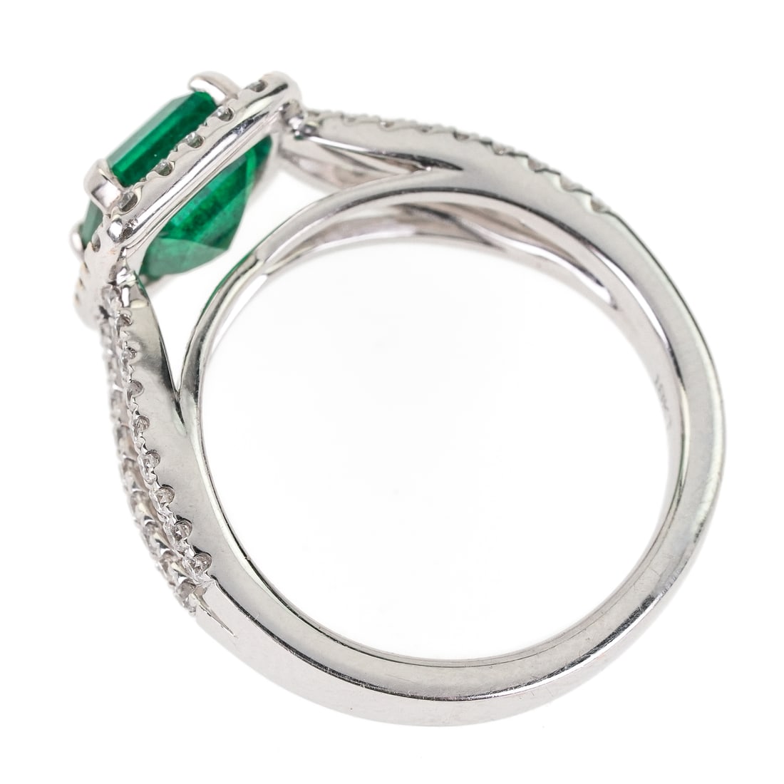 18k, Emerald, & Diamond Ring - 5
