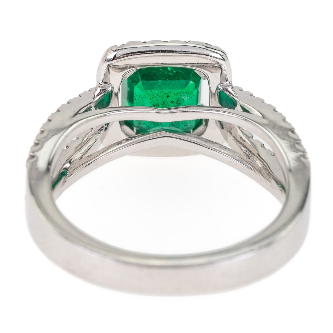 18k, Emerald, & Diamond Ring - 6