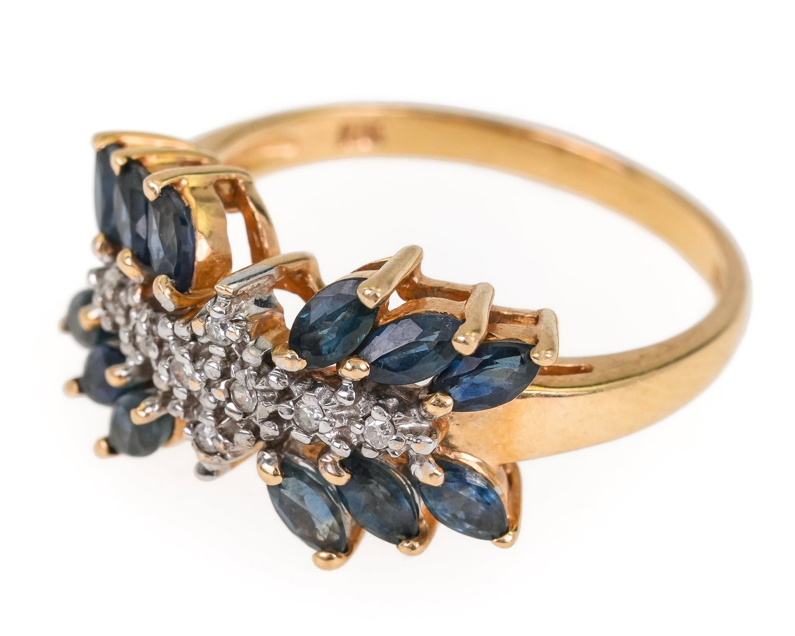 Sapphire & Diamond Ring - 3