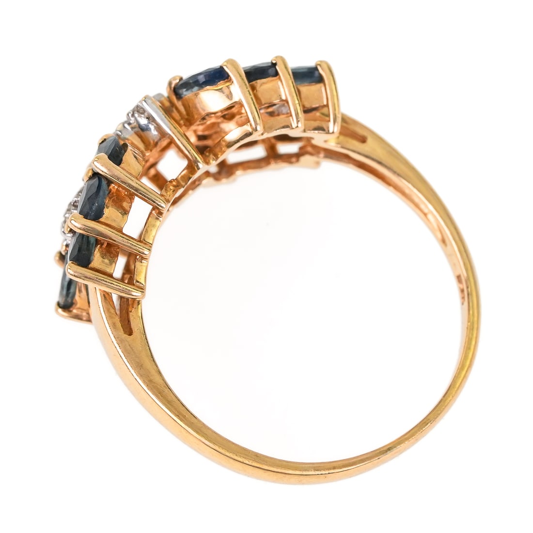 Sapphire & Diamond Ring - 4