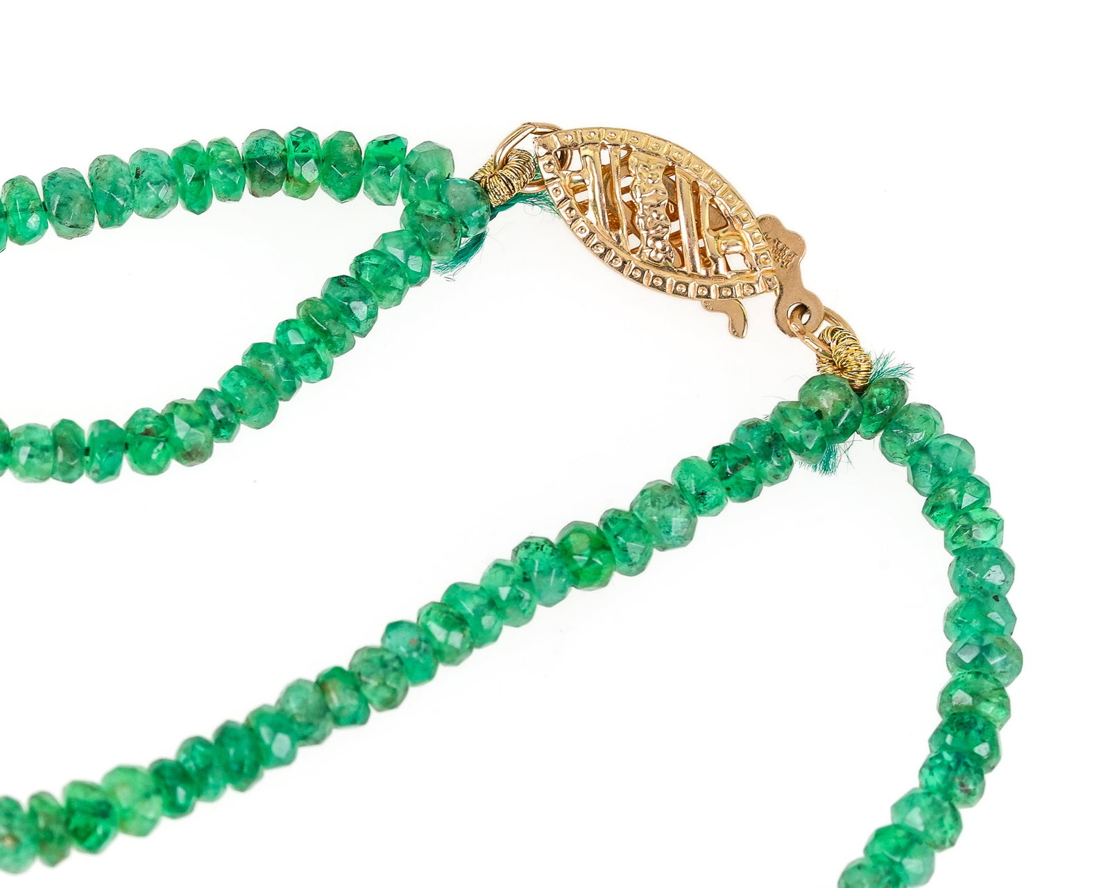 2 Emerald Bead Necklaces - 5