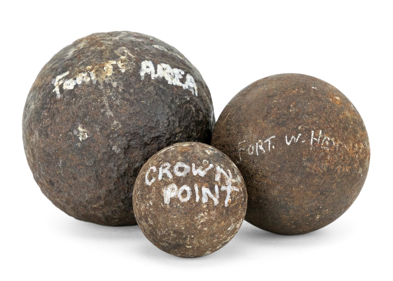 Ft Ticonderoga, Ft William Henry, Crown Point Cannon Balls (1 of 6)