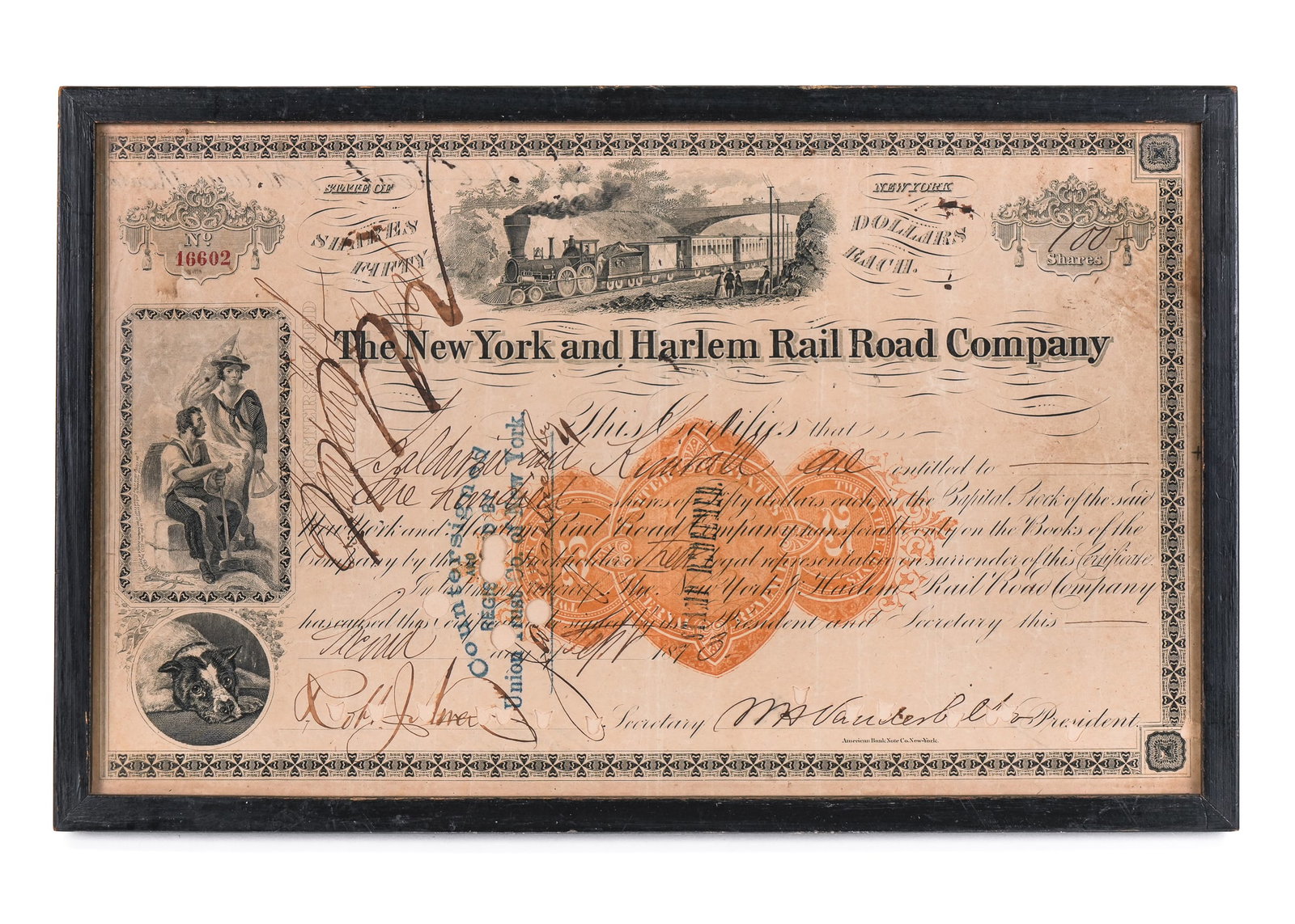 1873 Vanderbilt NY & Harlem RR (1 of 4)