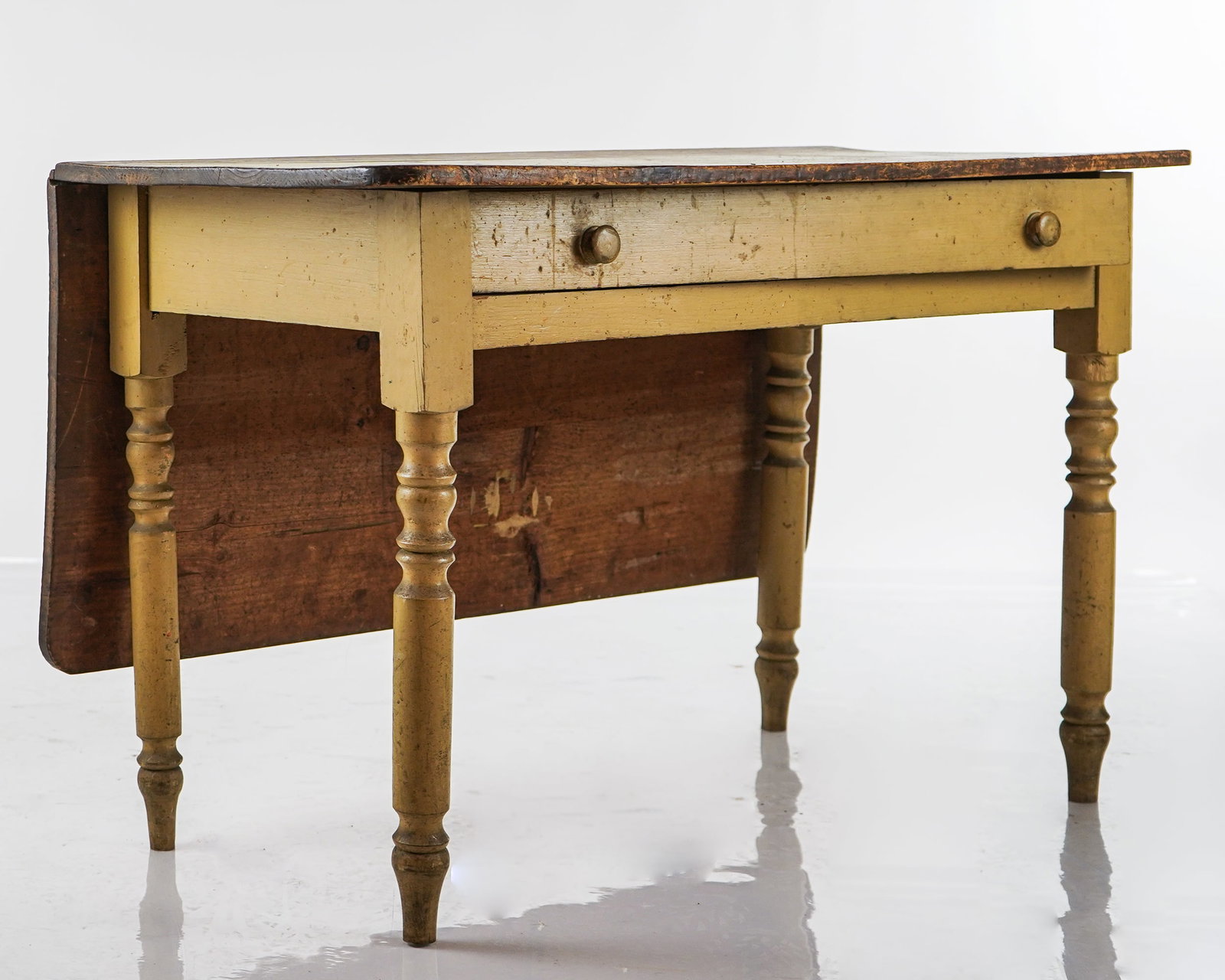 Country 1 Dwr Drop Leaf Work table - 2