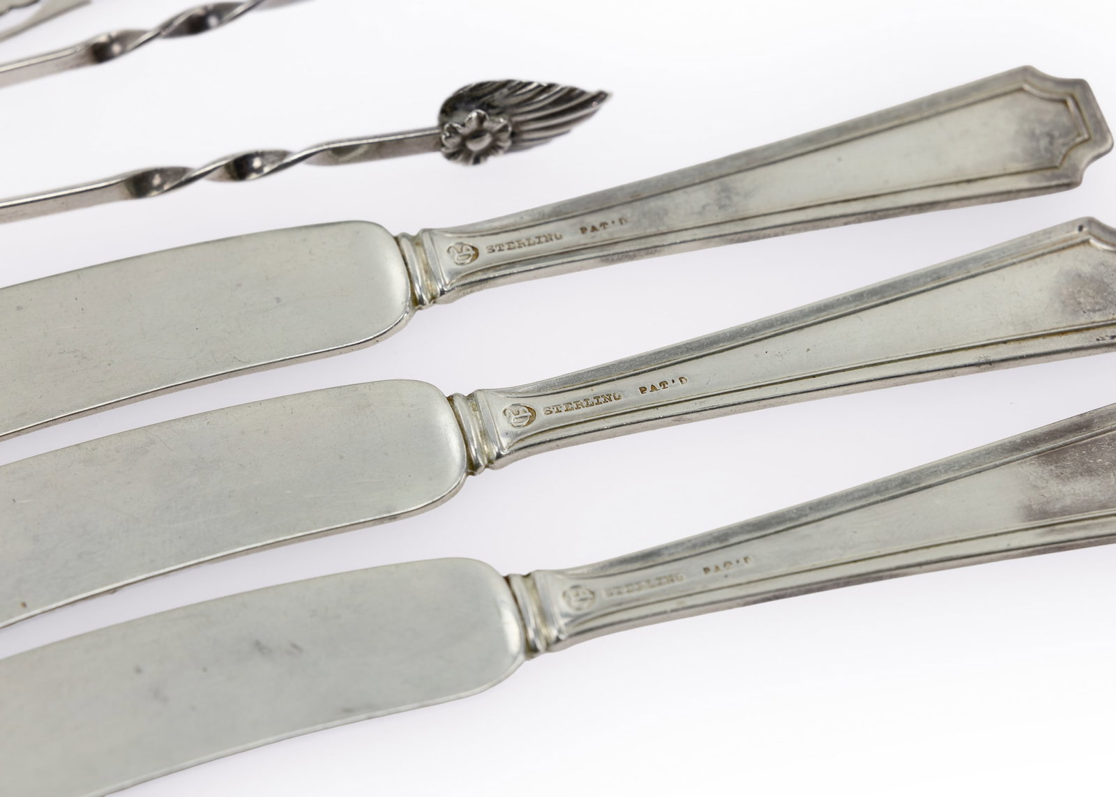 15 pcs. Neoclassical Sterling Flatware - 5