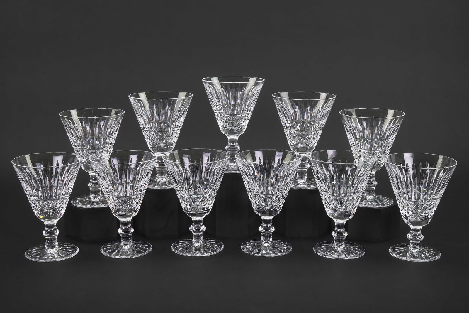 11 Waterford Maeve Cut Glass Goblets (1 of 1)