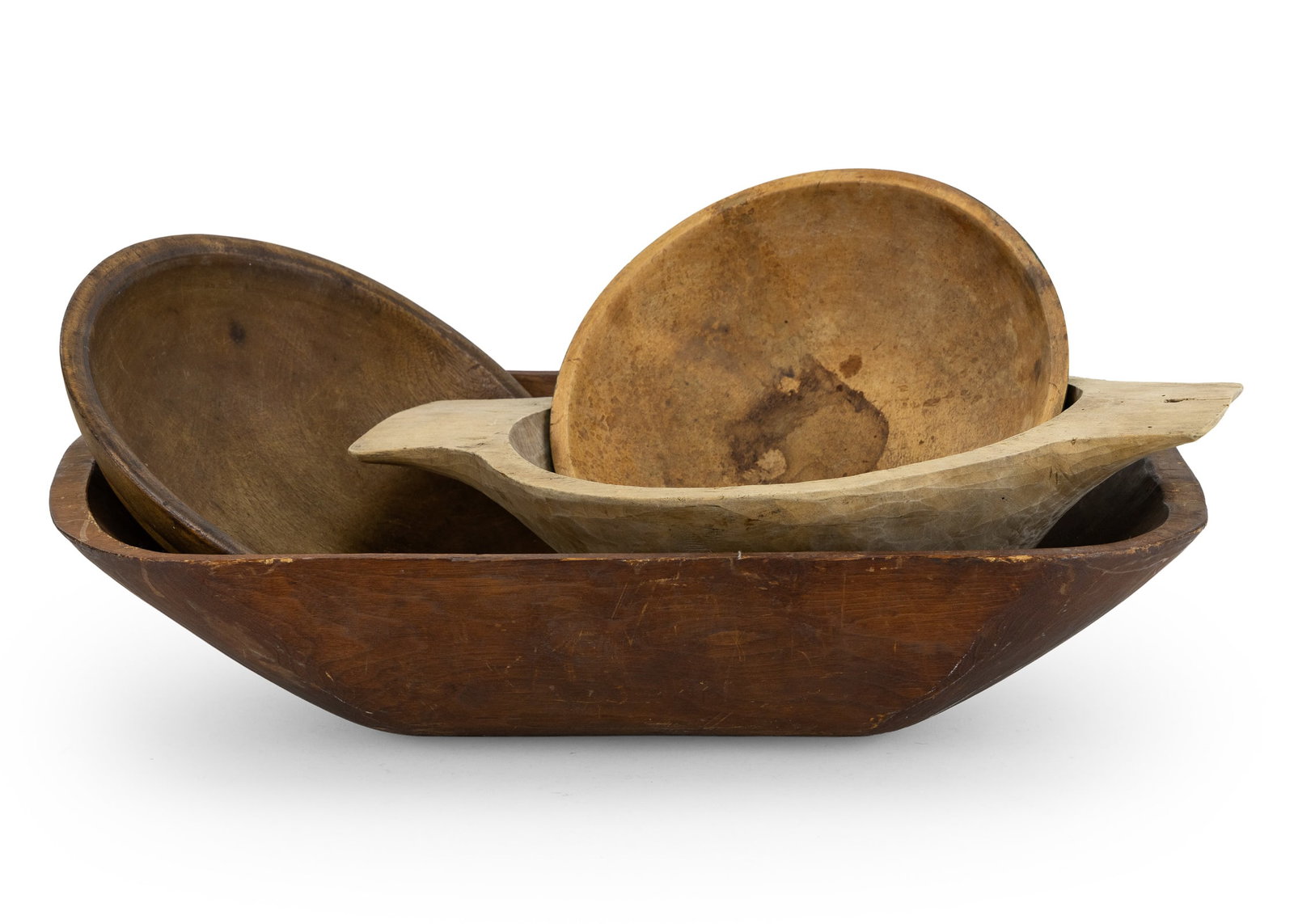 4 Treenware Bowls - 2