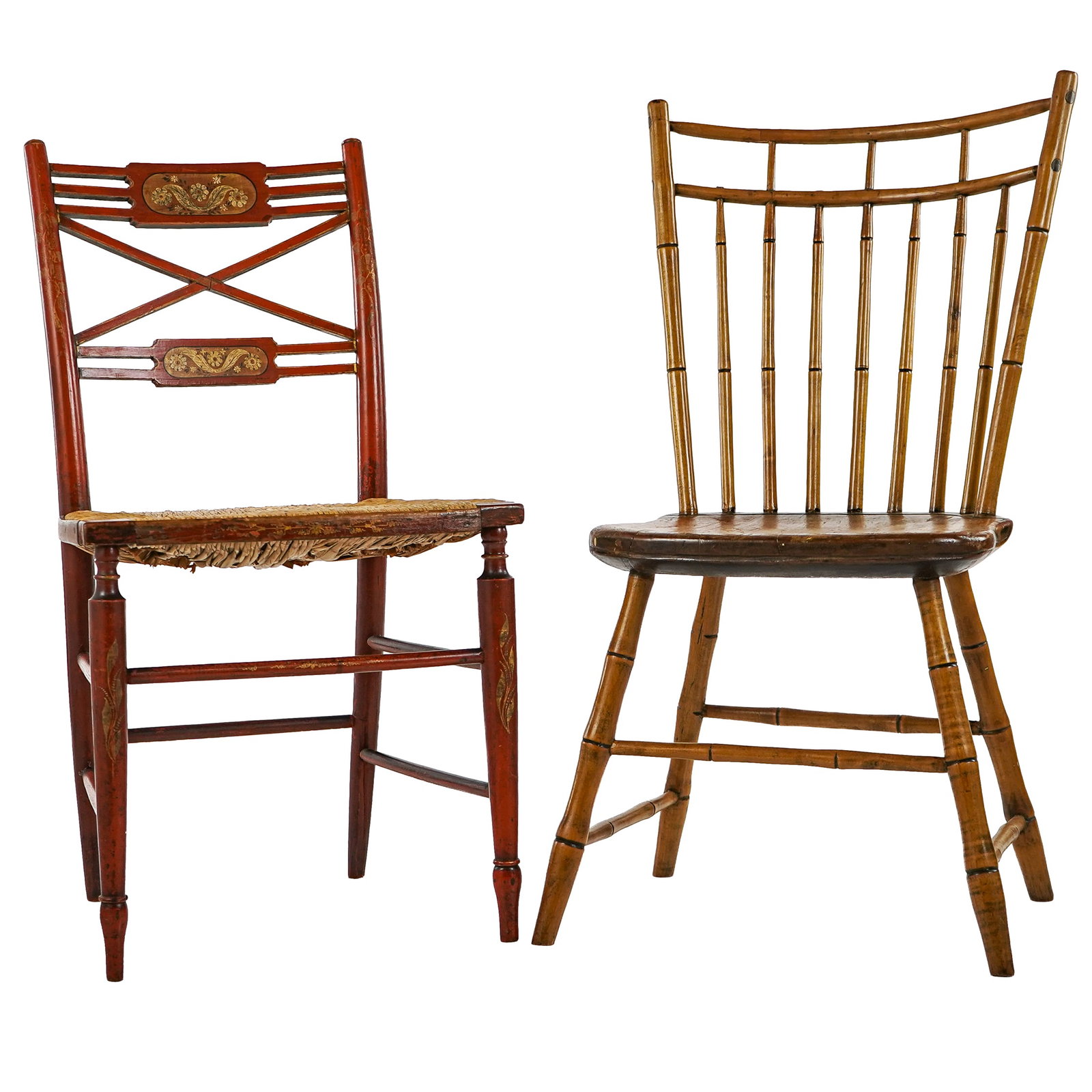 4 19th c side chairs - 7