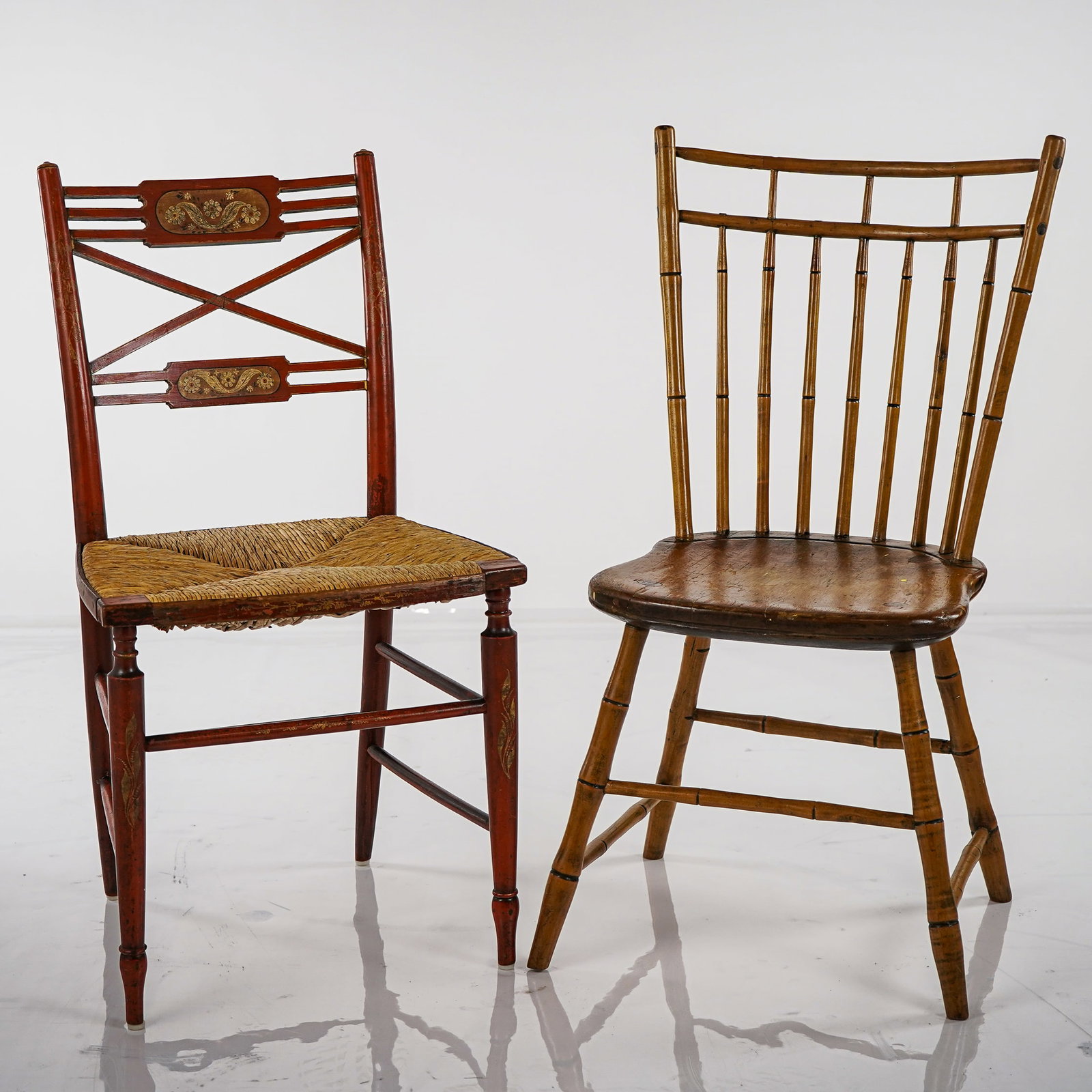 4 19th c side chairs - 8