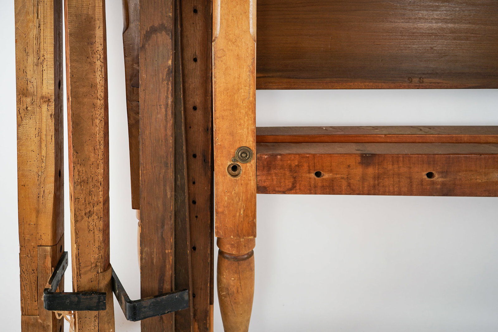 19th c Maple Tall Post Bed - 3