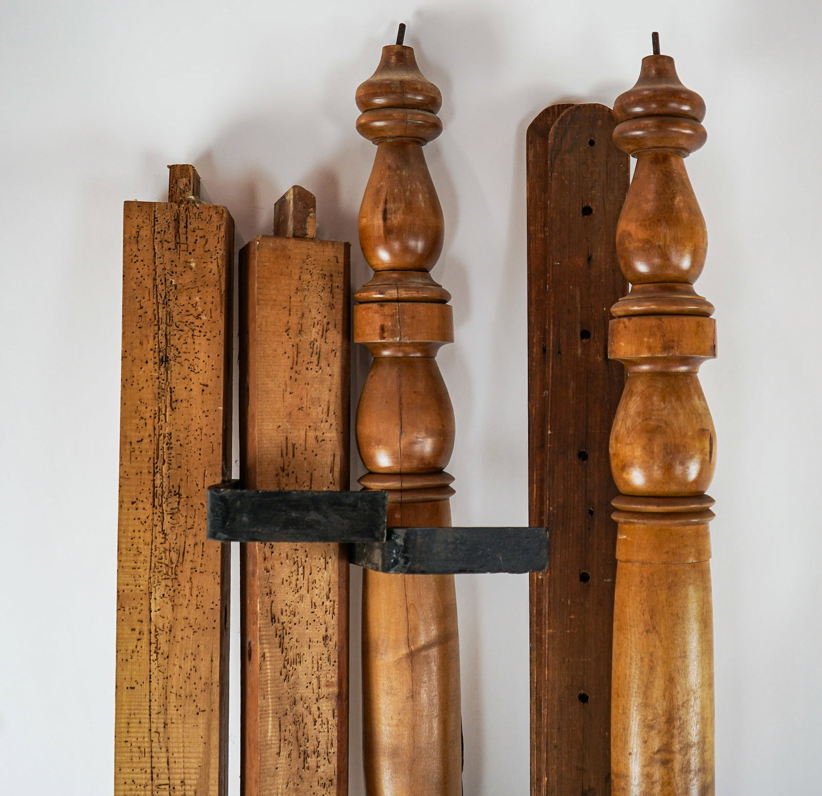 19th c Maple Tall Post Bed - 4