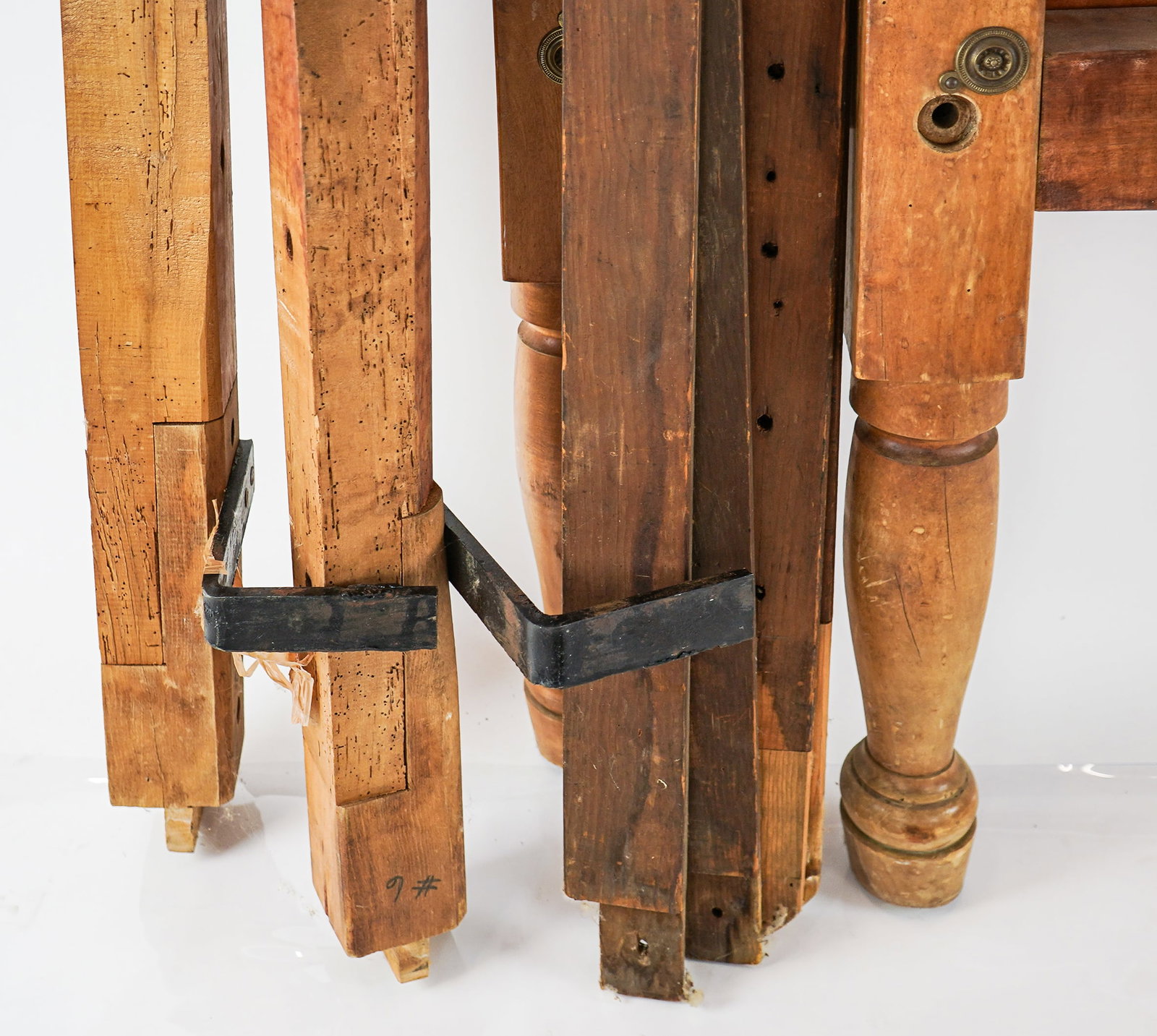 19th c Maple Tall Post Bed - 8