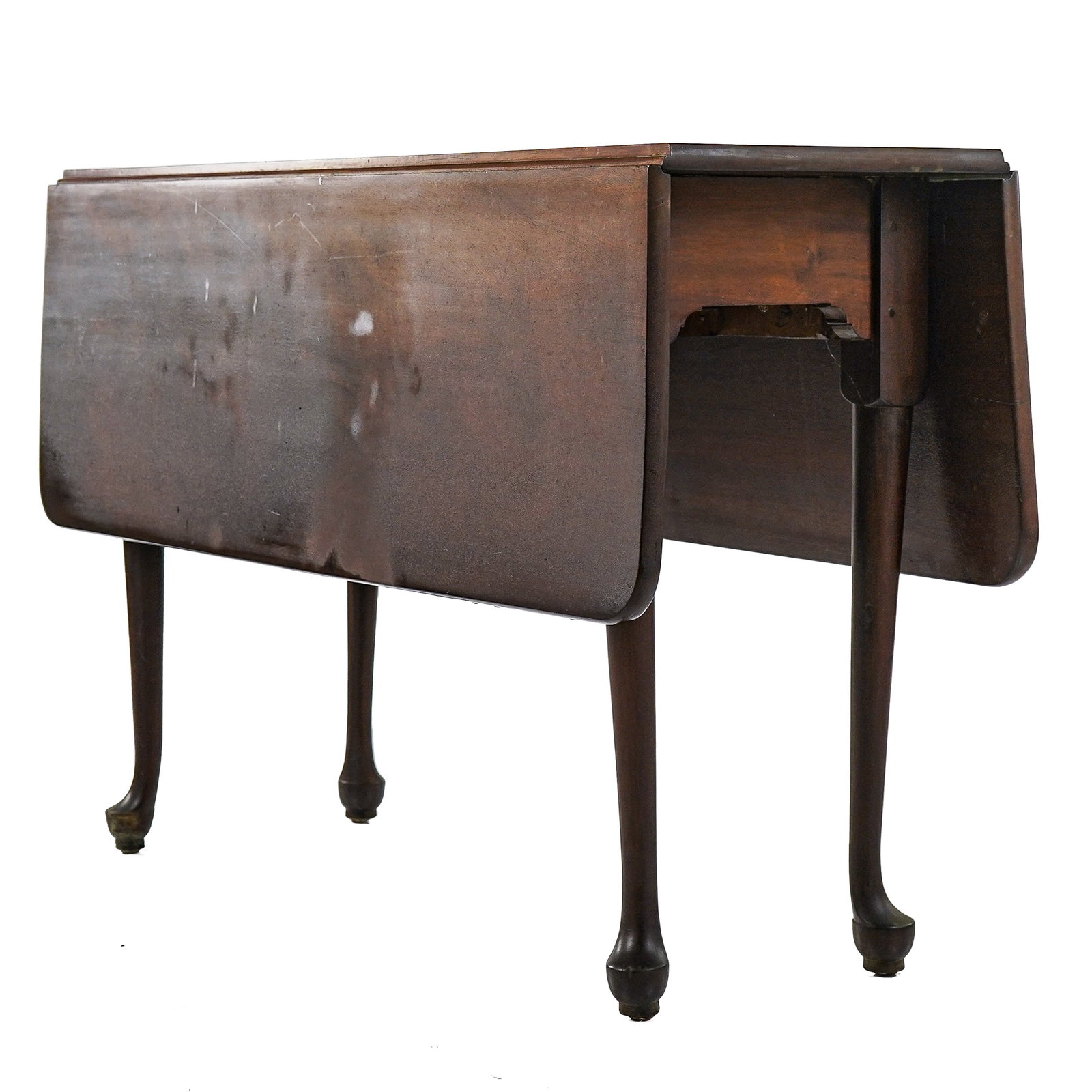 Queen Anne Mahogany Drop Leaf Table (1 of 4)