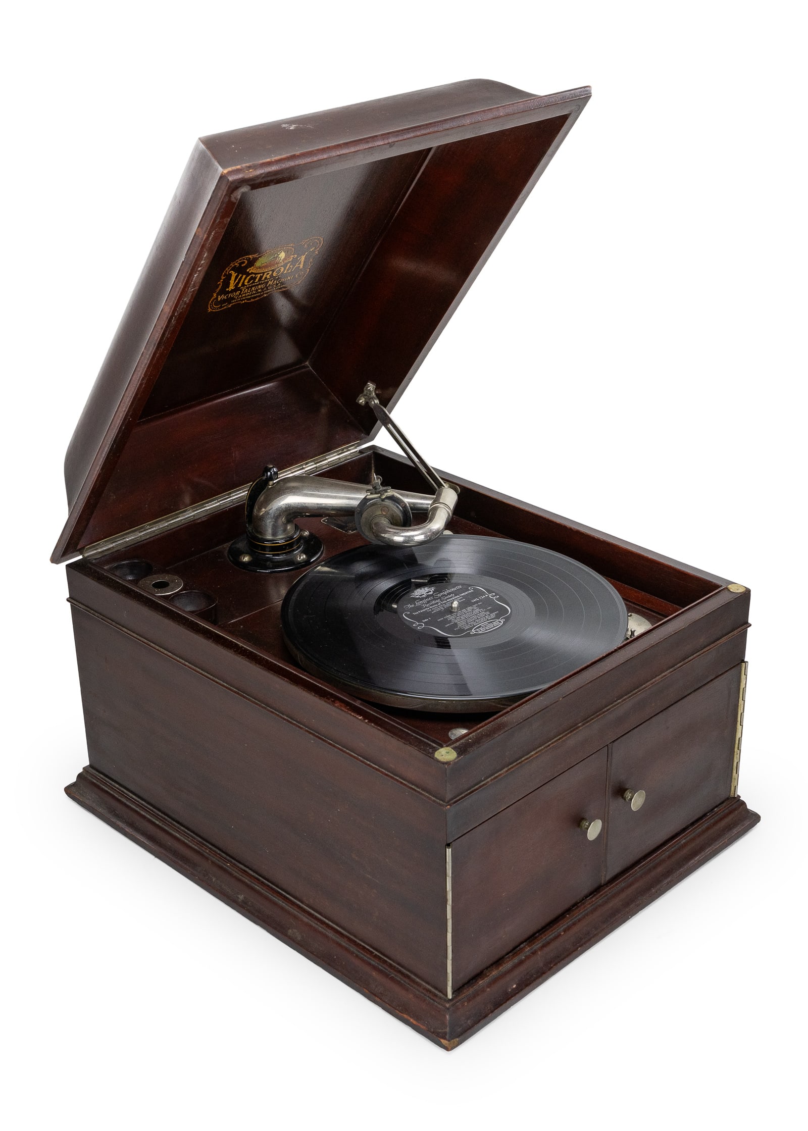 Victor Victrola Tabletop Record Player - 8