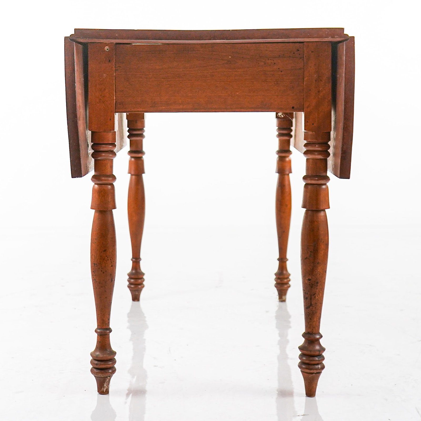 19th c Sheraton Birch Drop Leaf table - 2