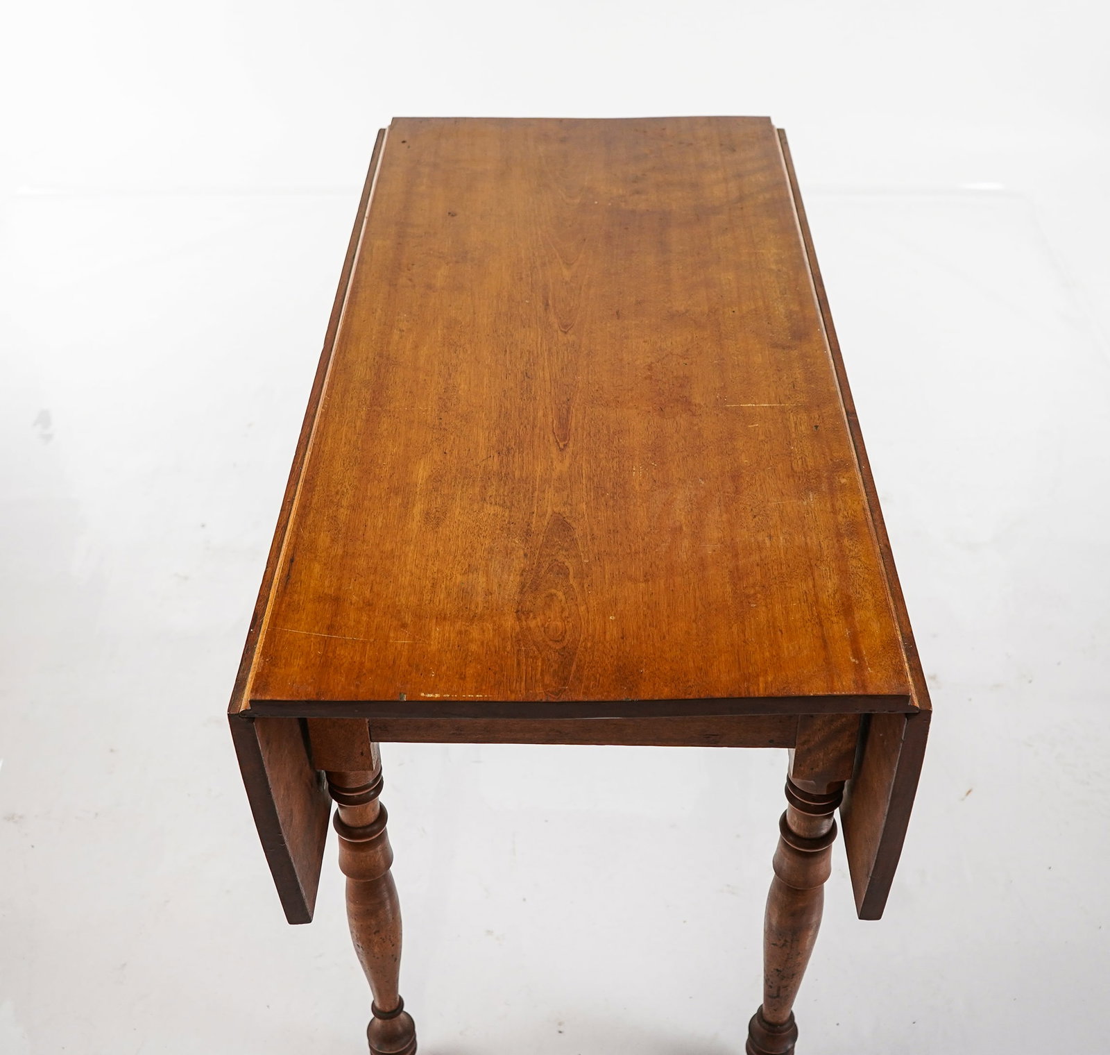 19th c Sheraton Birch Drop Leaf table - 5