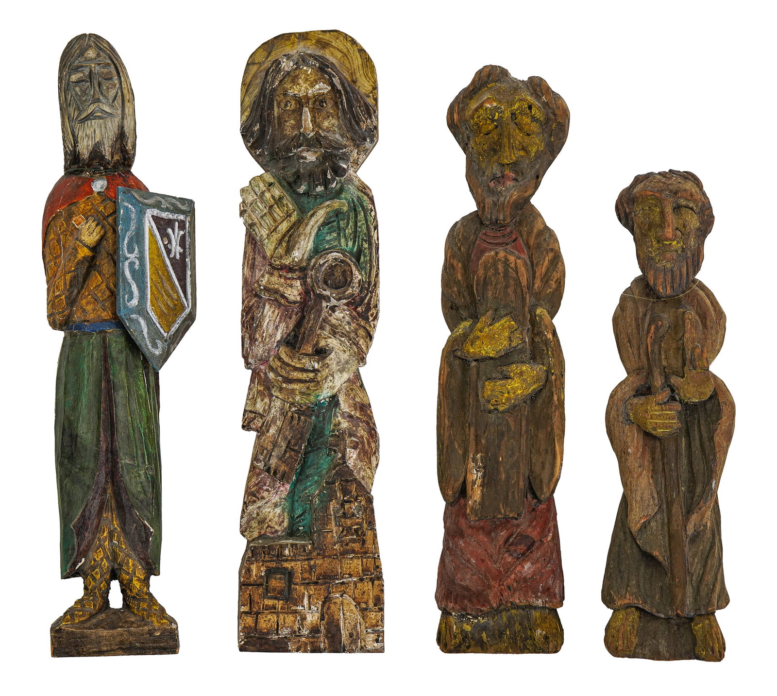 Four Carved Religious Figures (1 of 7)