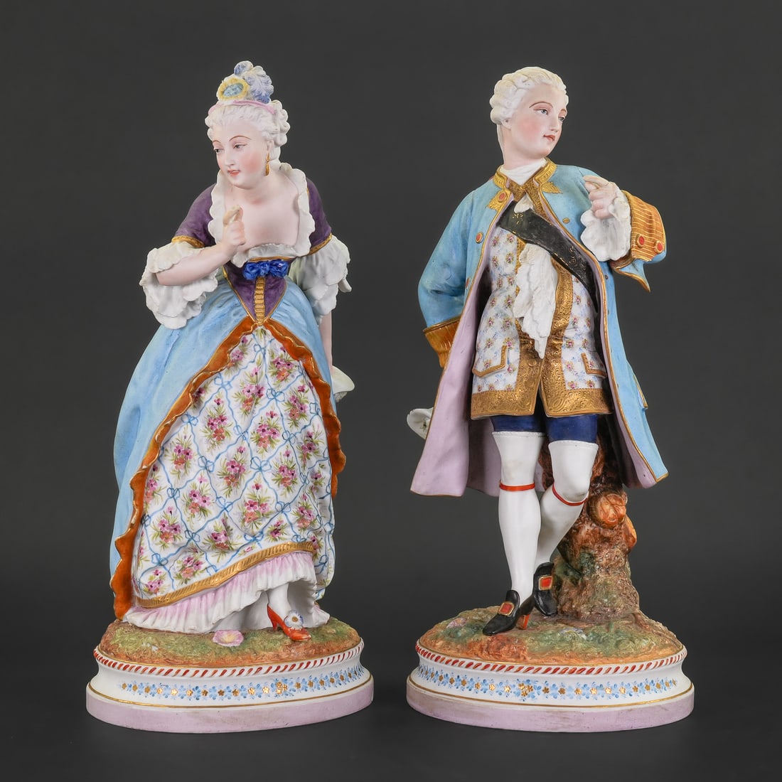Pair of Limbach Bisque Porcelain Figures (1 of 1)